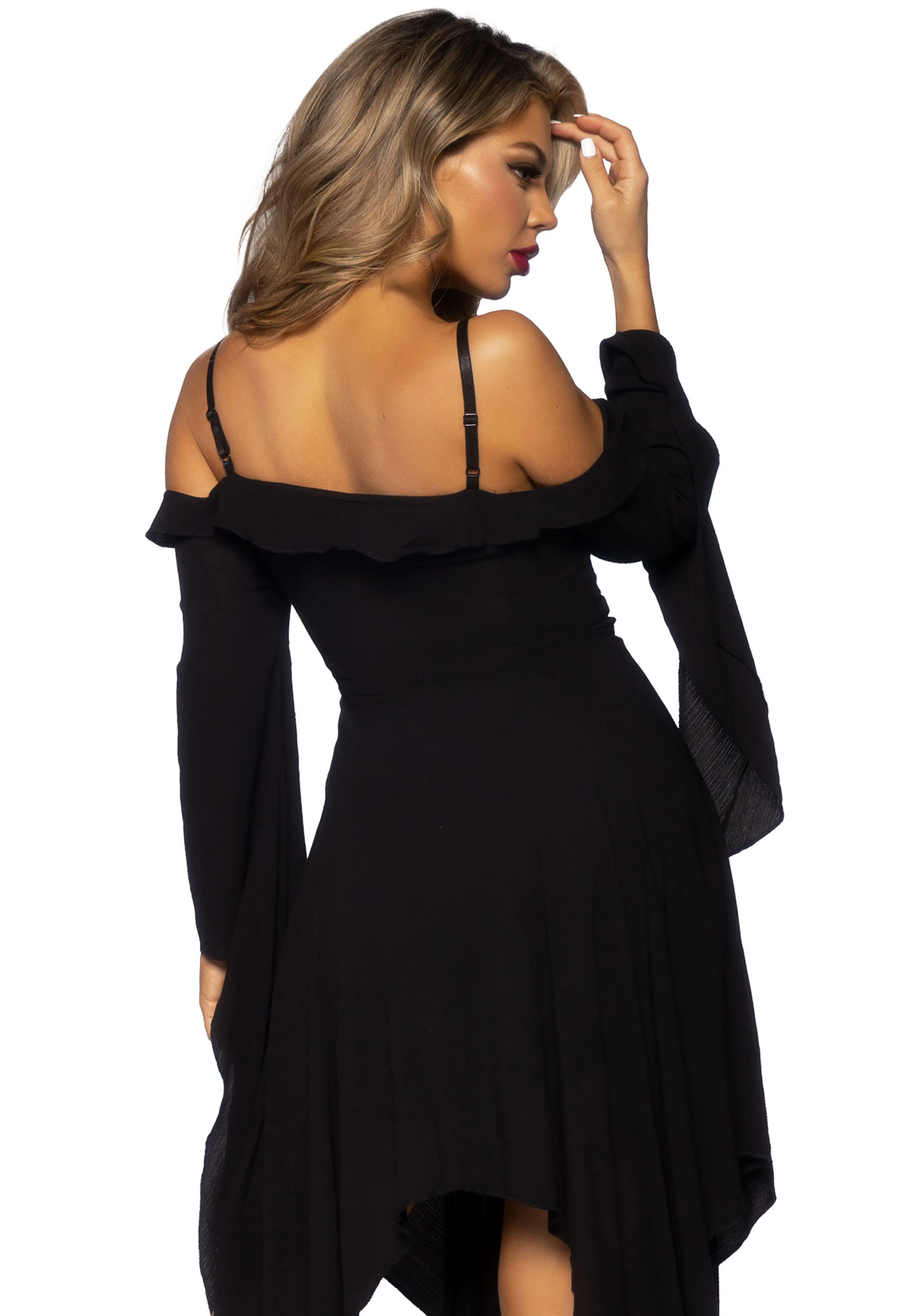 Cotton Bell Sleeved Dress - Image 6