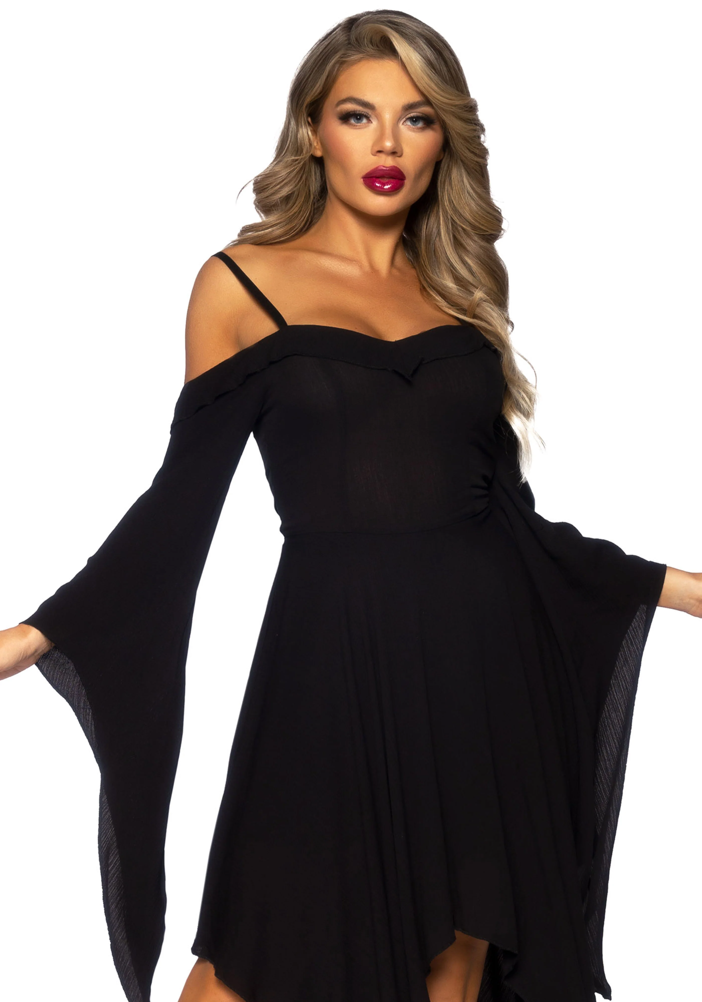 Cotton Bell Sleeved Dress - Image 7