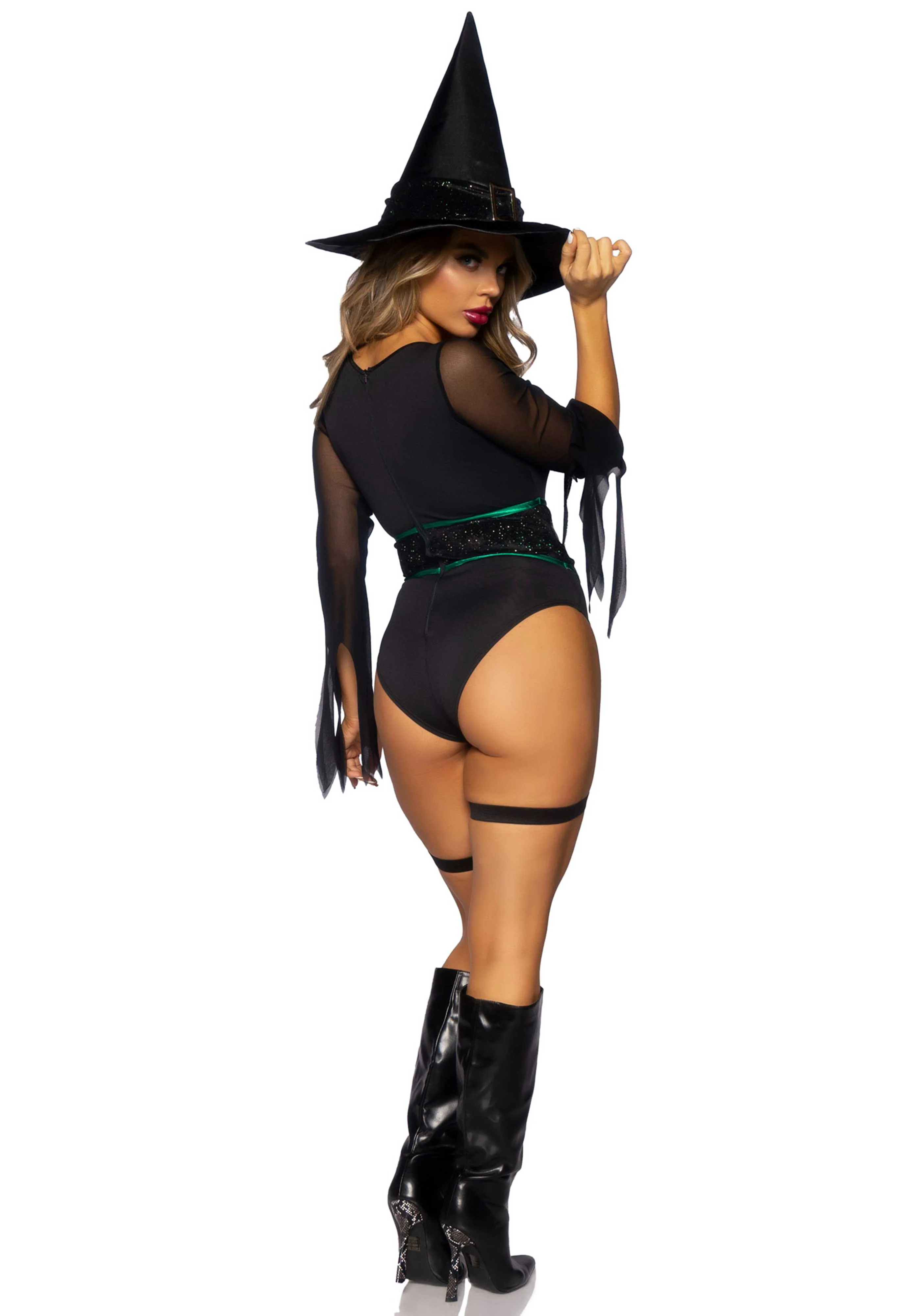 Sexy Classic Witch Bodysuit - Image 4