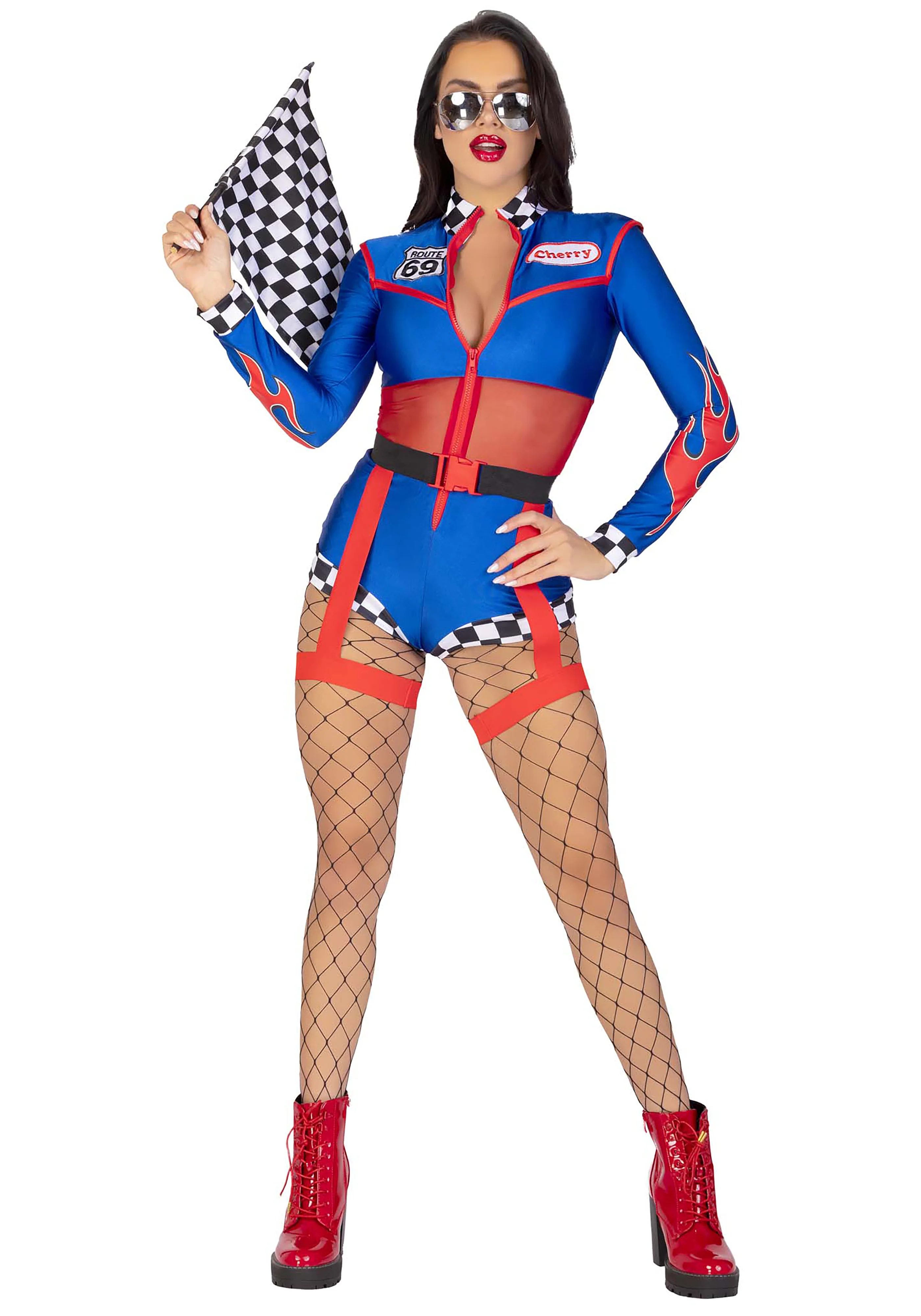 Cherry Bomb Racer Romper - Image 4