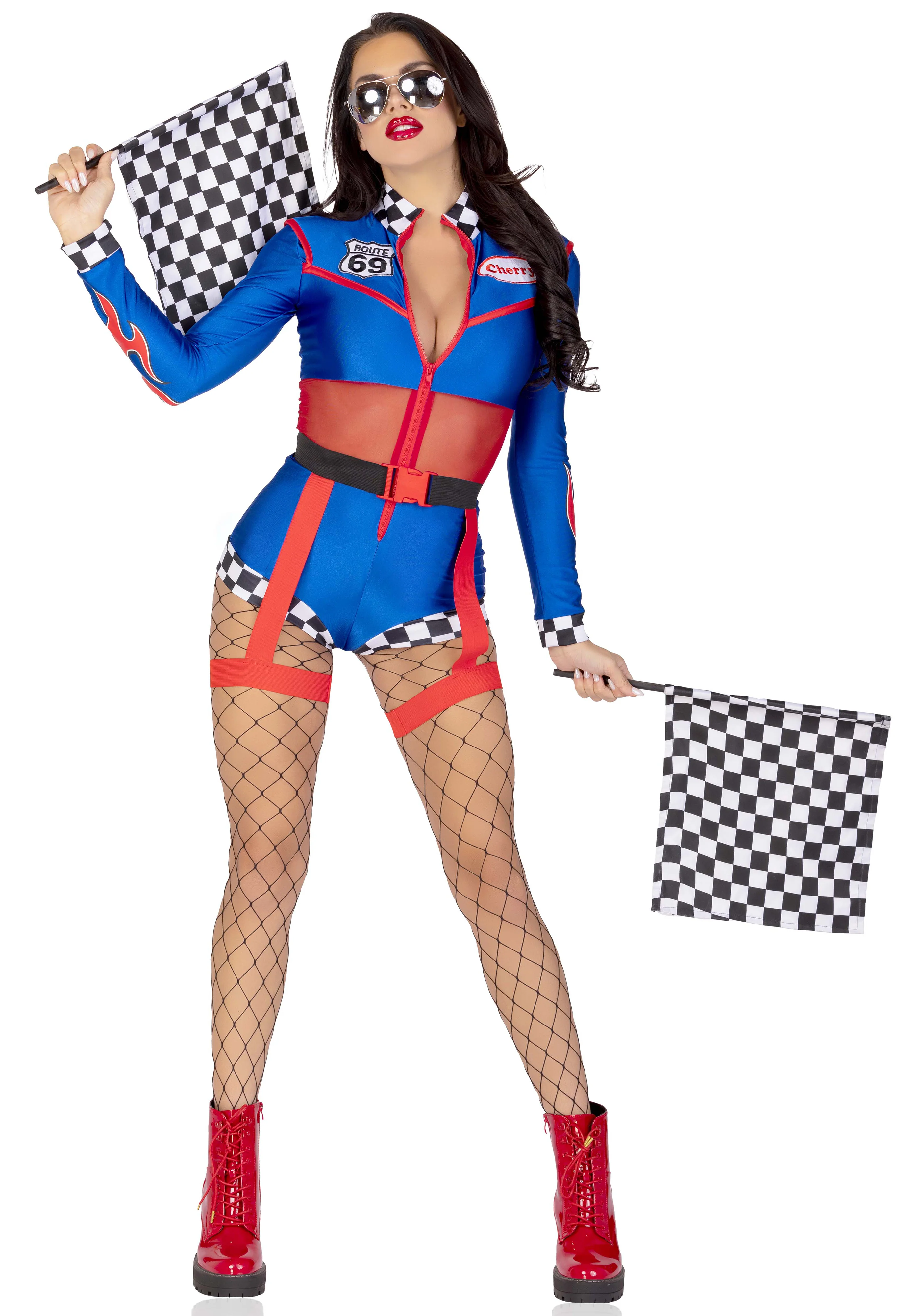 Cherry Bomb Racer Romper - Image 6