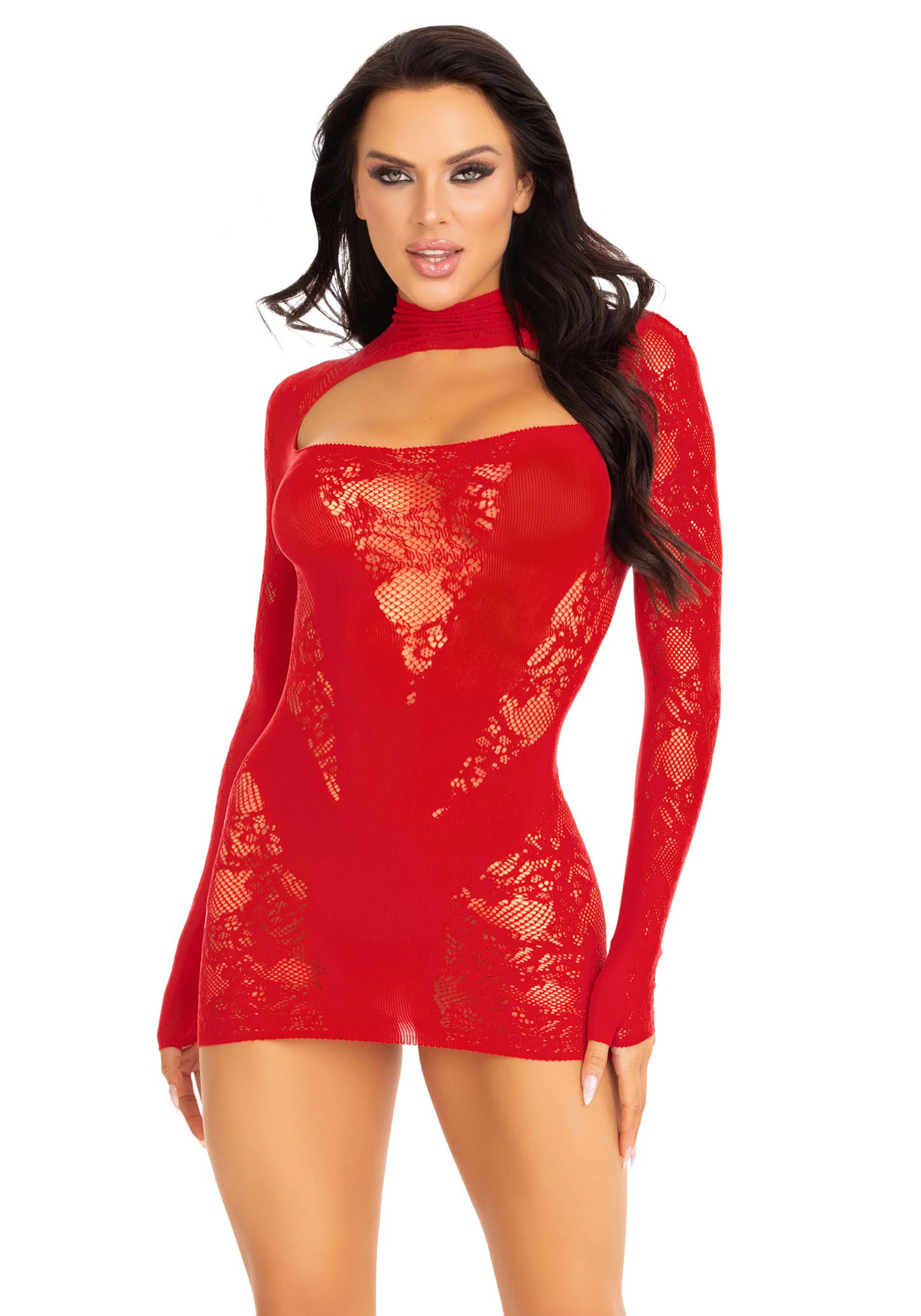 Mini Dress and Gloved Sleeves - Image 3