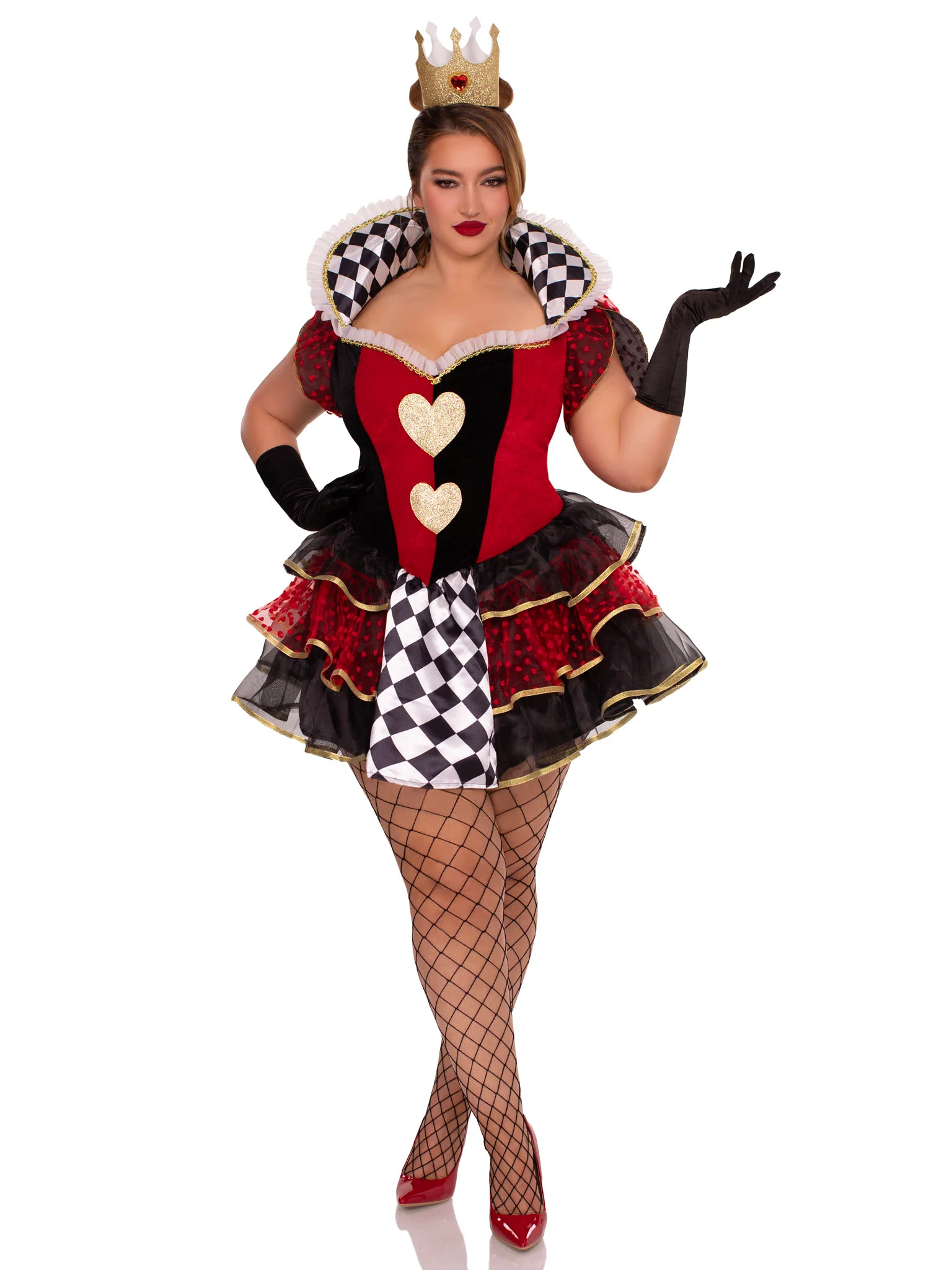 Plus Queen of Hearts Dress - Image 4