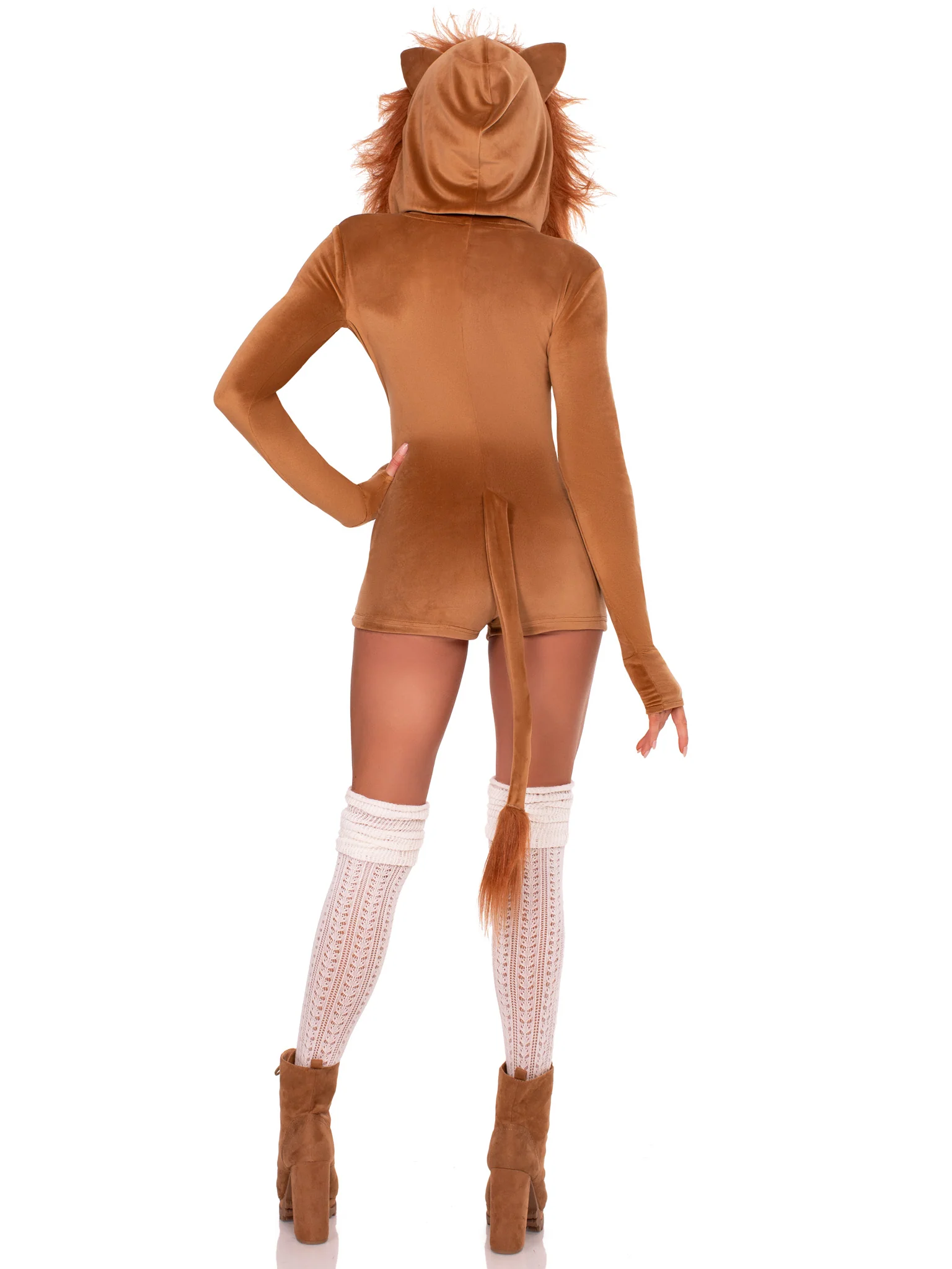 Comfy Lion Ultra-Soft Velvet Romper - Image 5