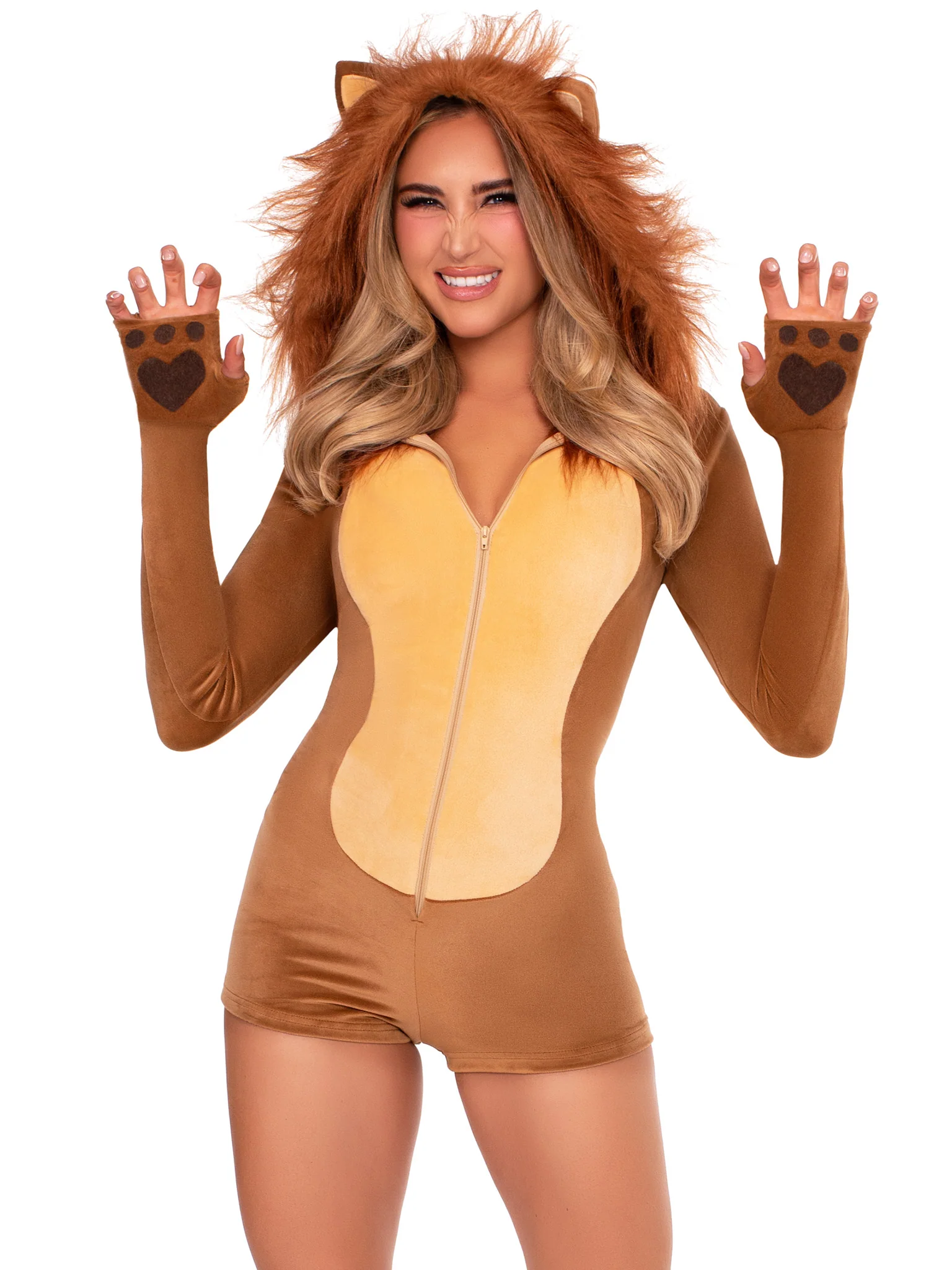Comfy Lion Ultra-Soft Velvet Romper - Image 8