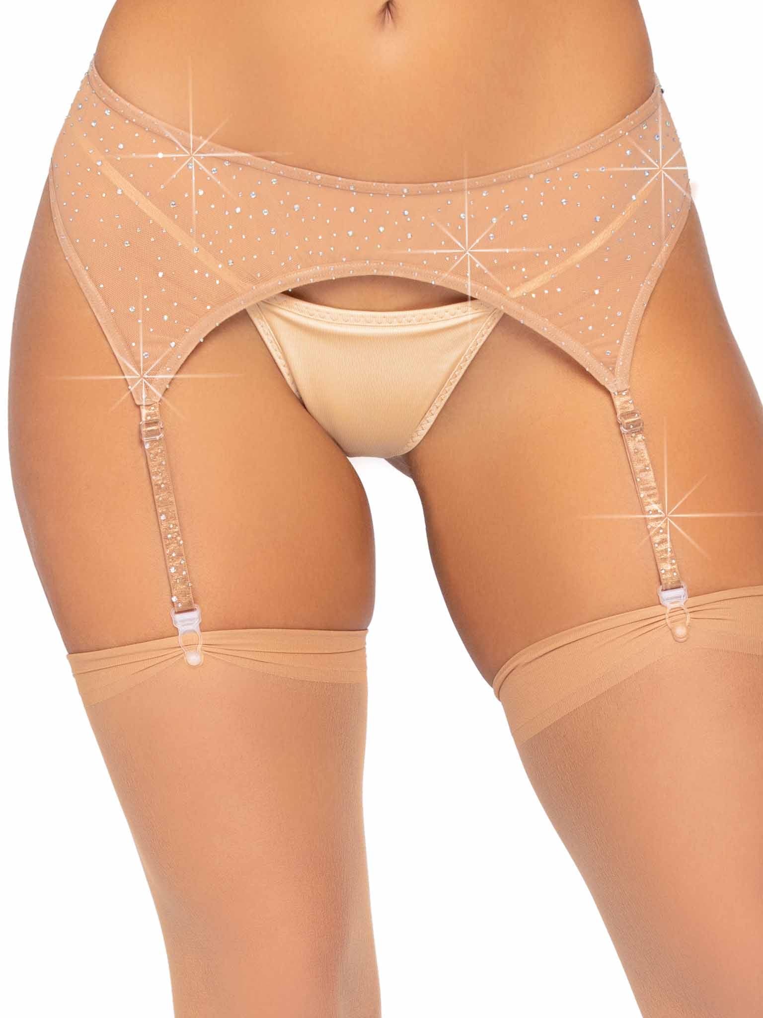 Rhinestone Garter Belt - Image 13