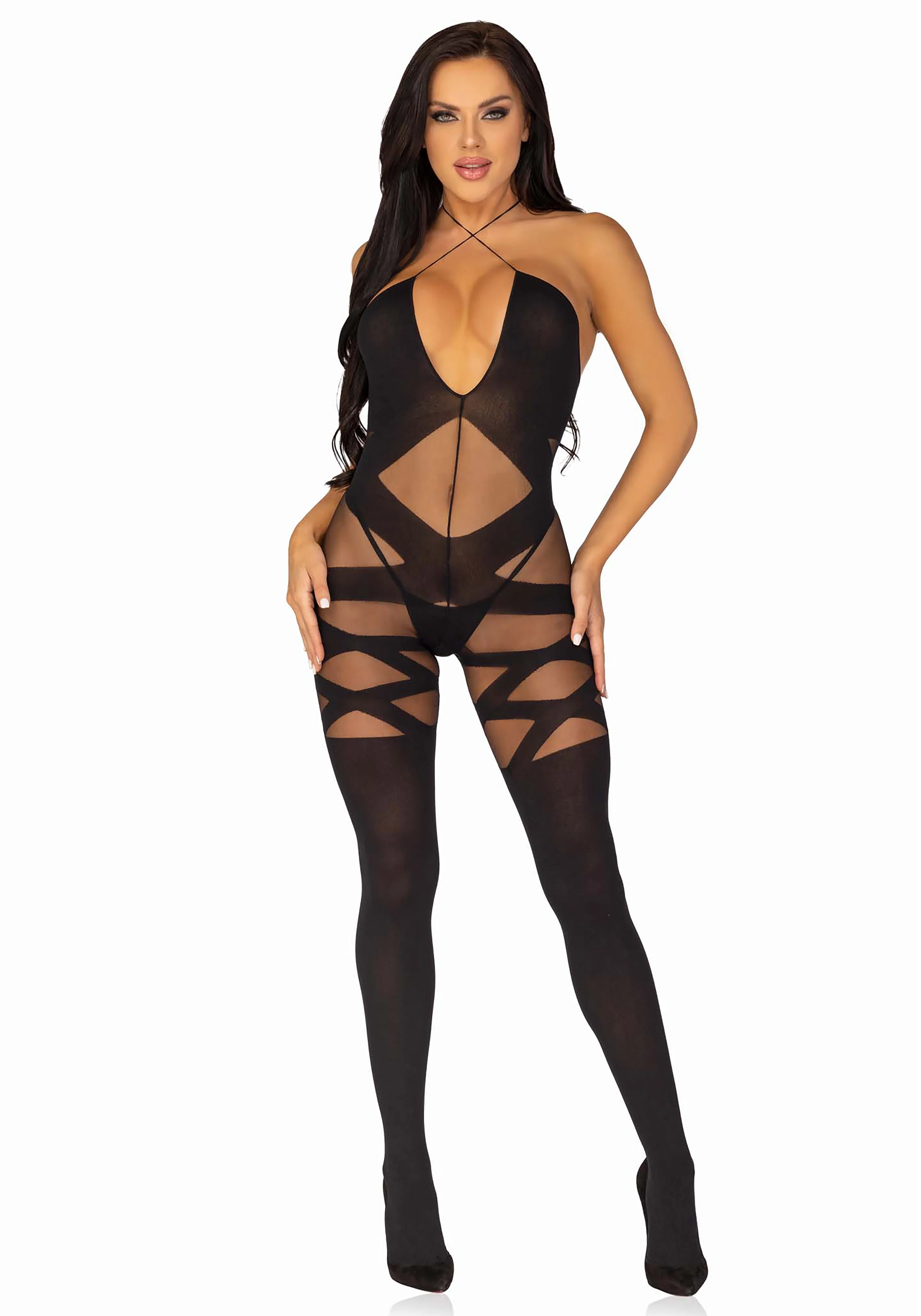 Bodystocking with Keyhole Halter - Image 5
