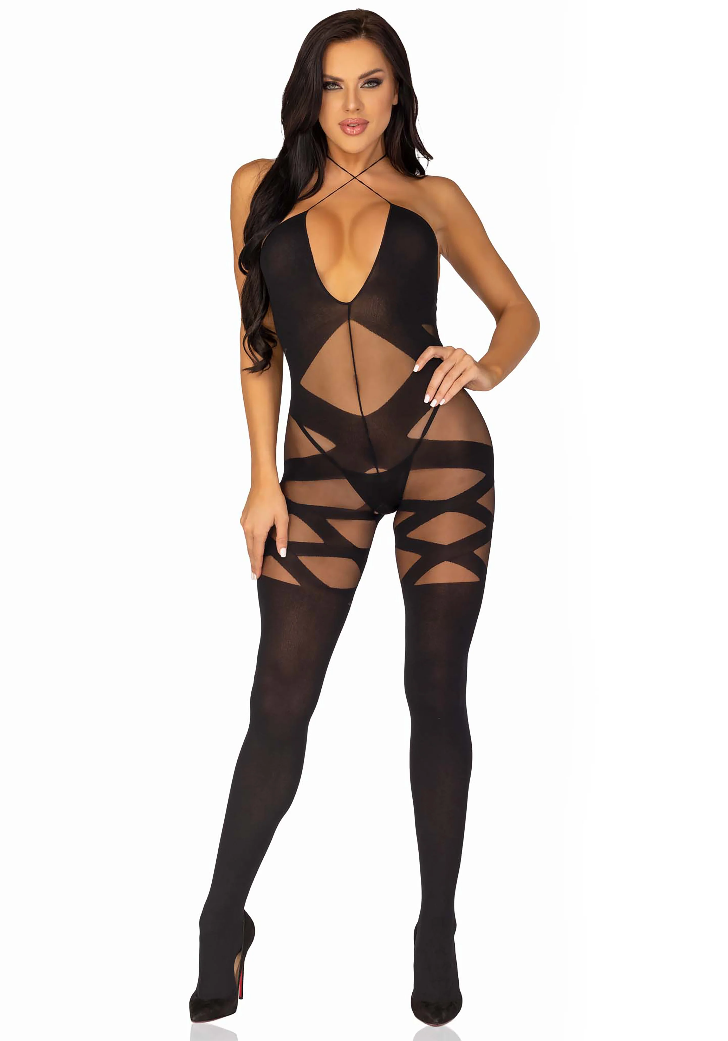 Bodystocking with Keyhole Halter - Image 7