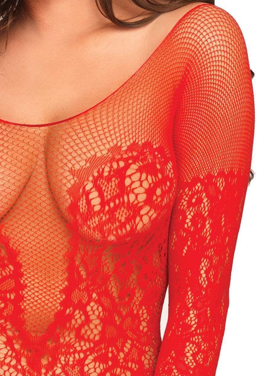 Vine Lace and Net Bodystocking - Image 5