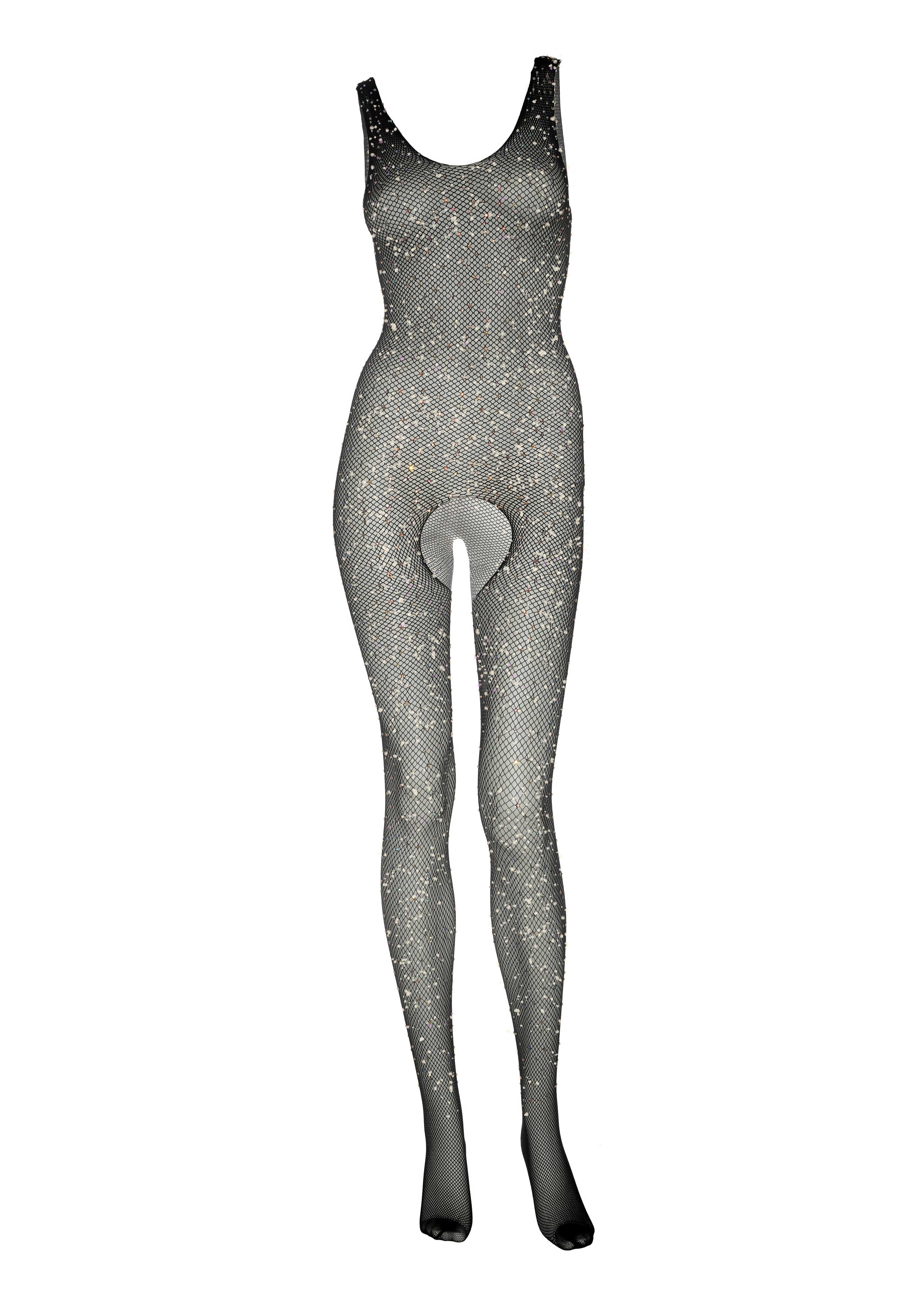 Crystalized Fishnet Tank Bodystocking - Image 11
