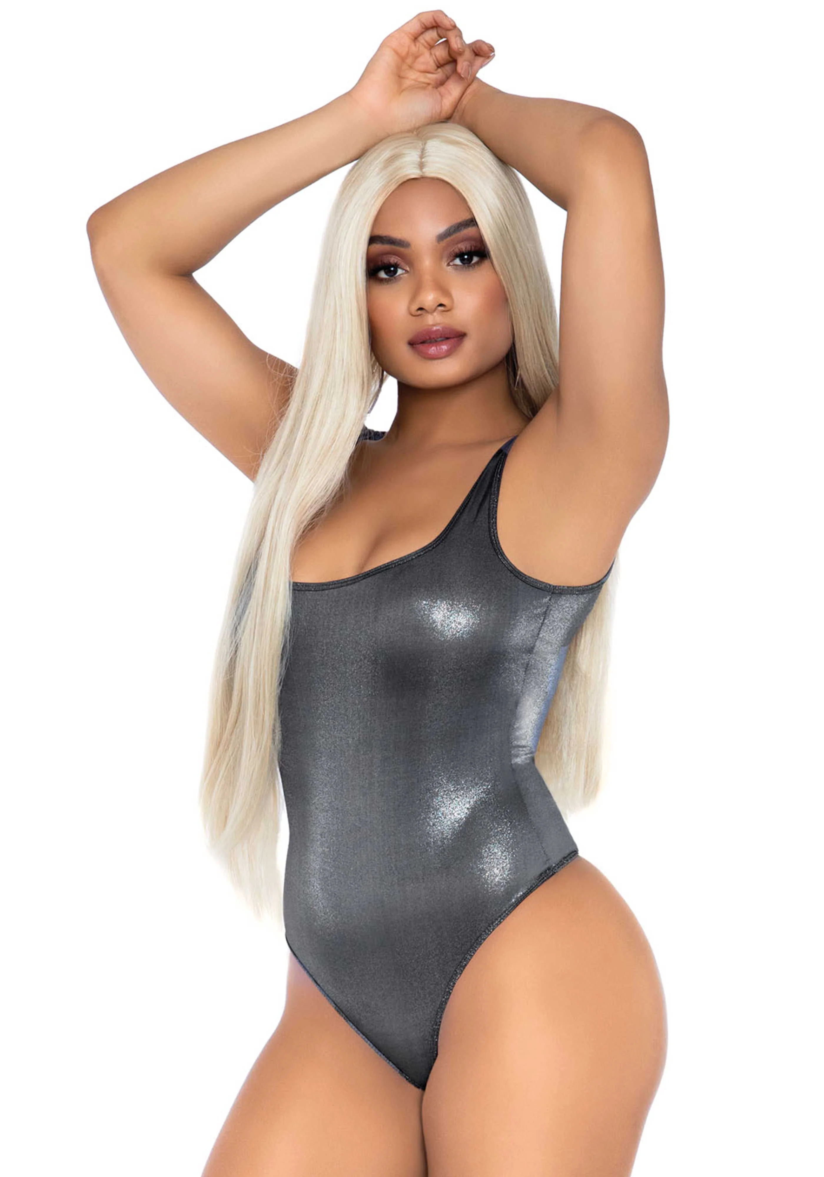 Metallic Snap Crotch Bodysuit - Image 3