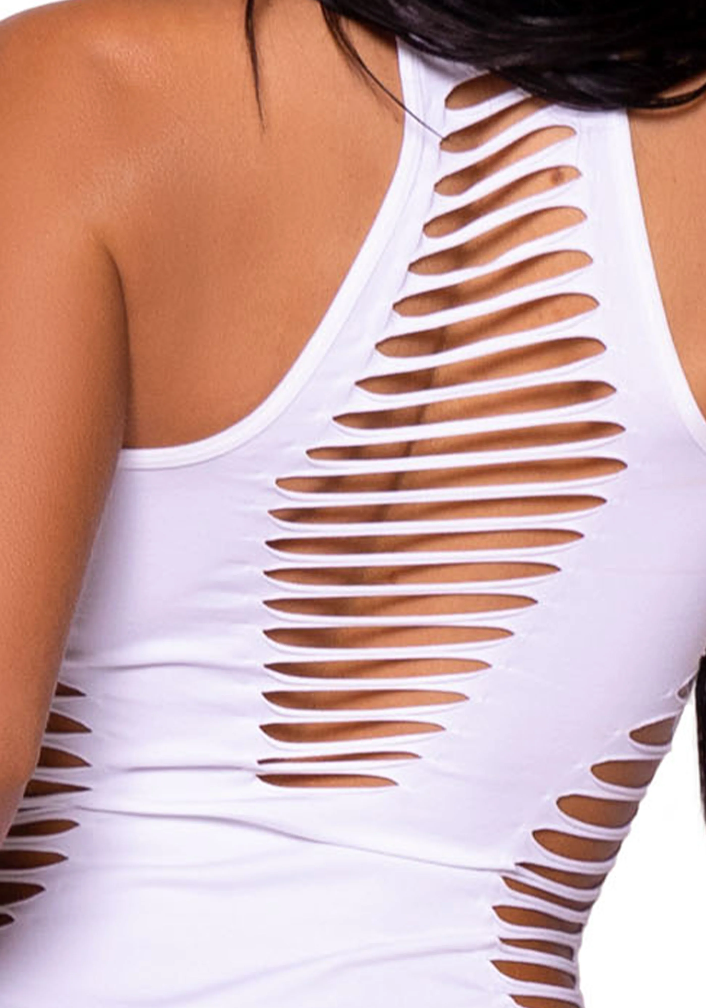 Shredded Racer Back Thong Bodysuit - Image 18