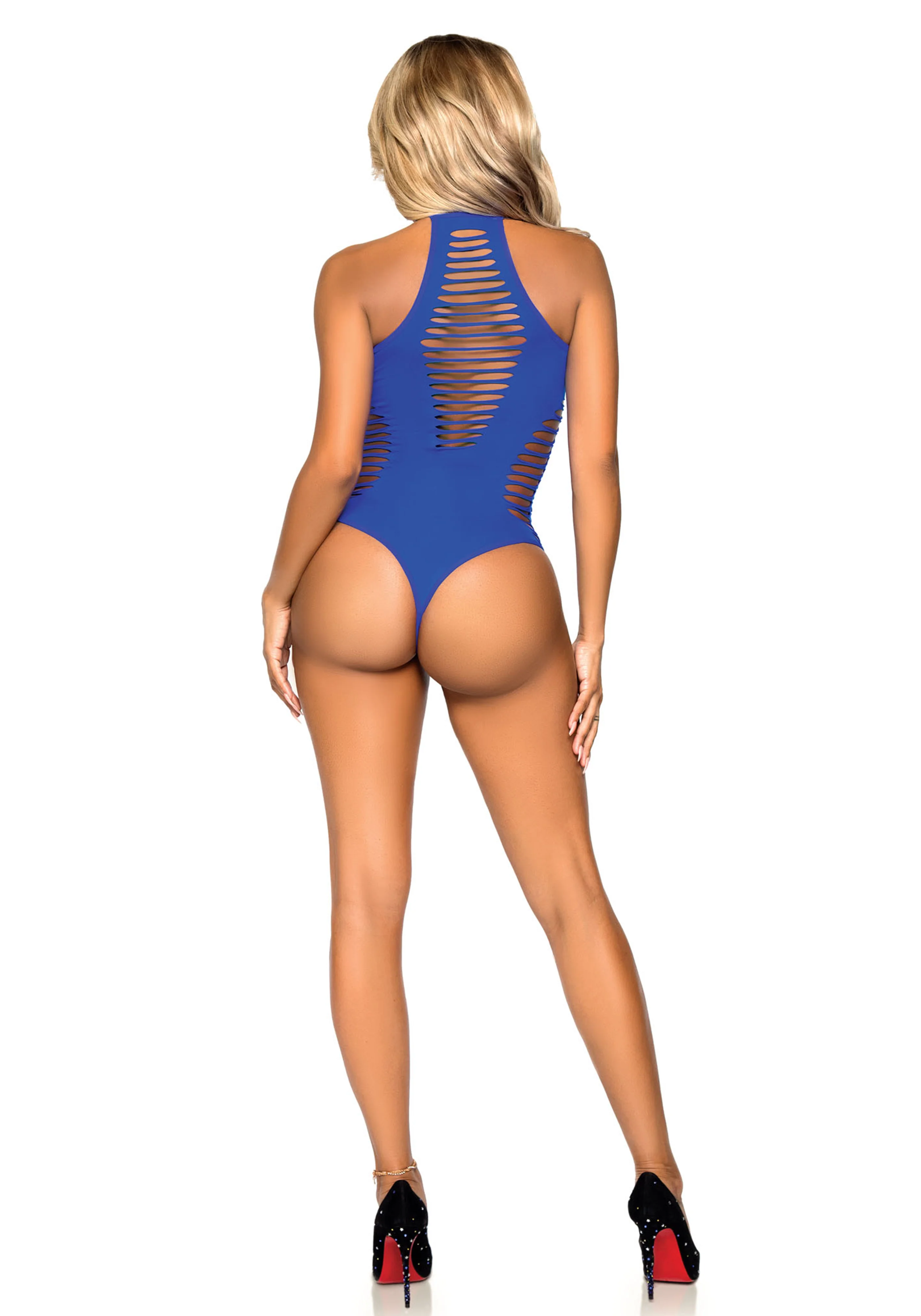 Shredded Racer Back Thong Bodysuit - Image 24