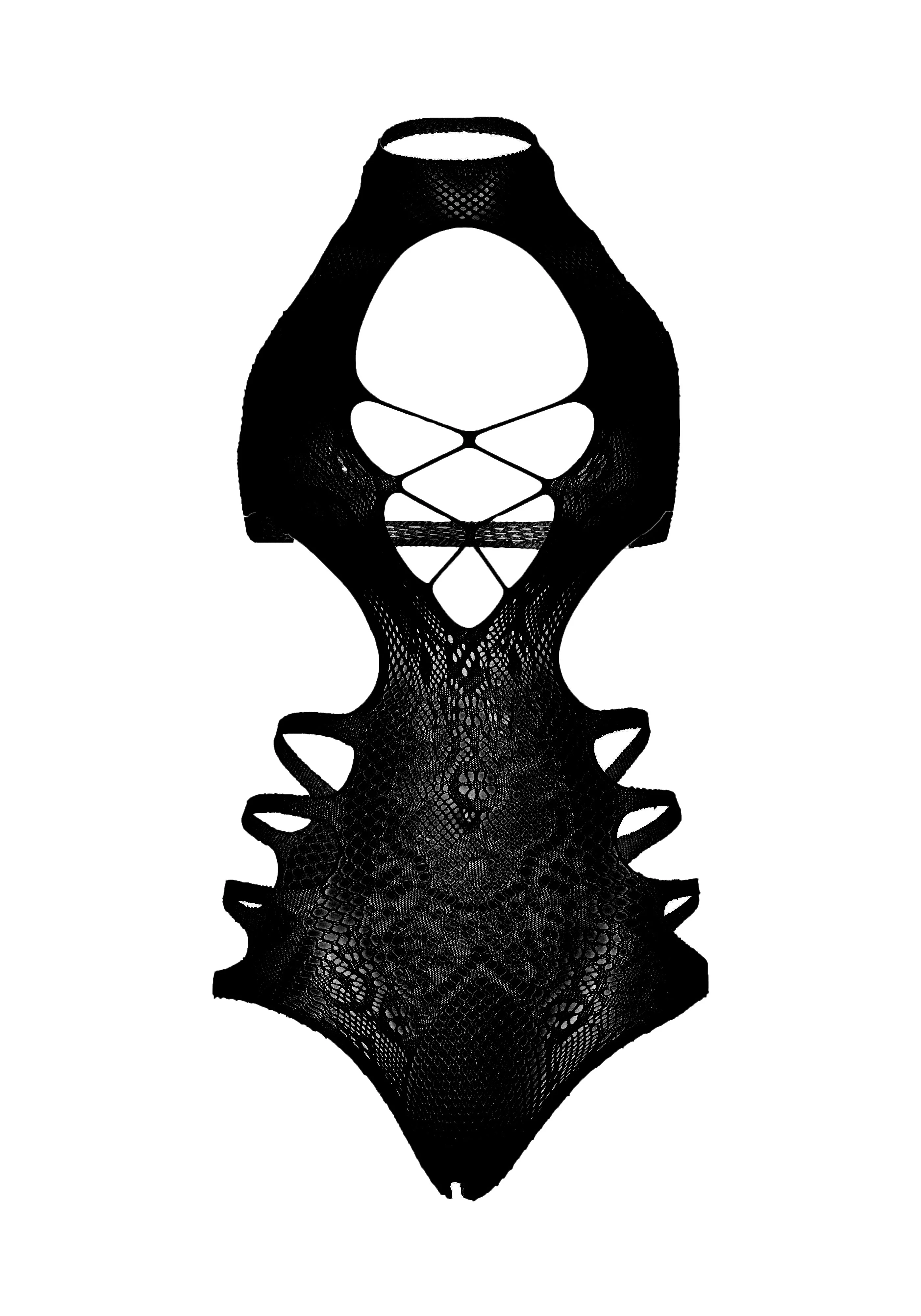 Seamless Lace Cut Out Strappy Bodysuit - Image 9