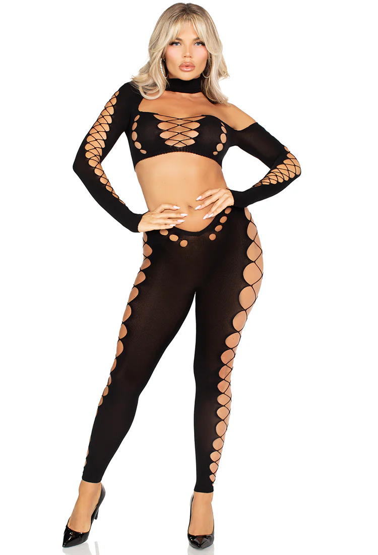 Seamless Cut-Out Crop Top and Legging - Image 7