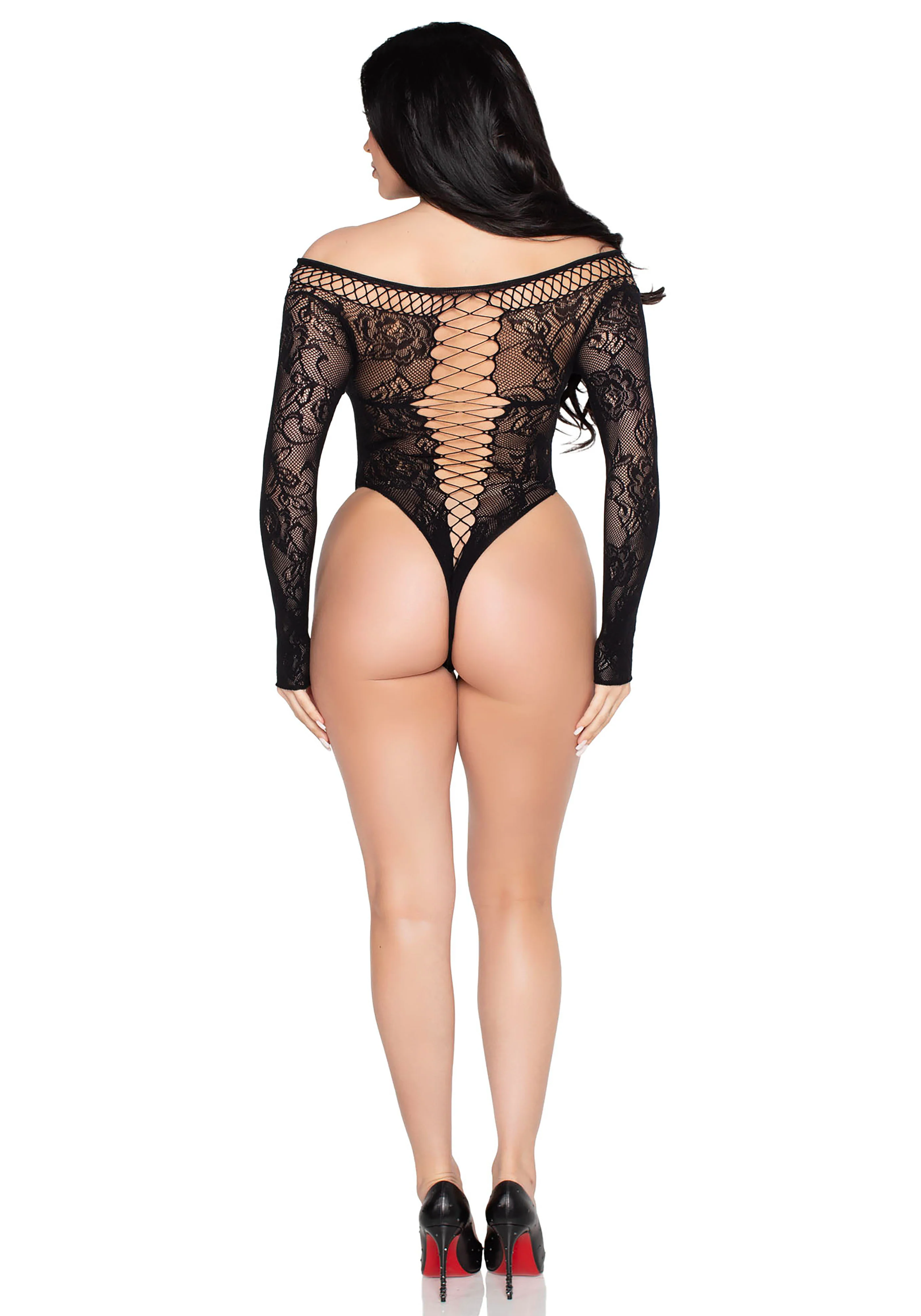 Net and Lace Teddy - Image 5