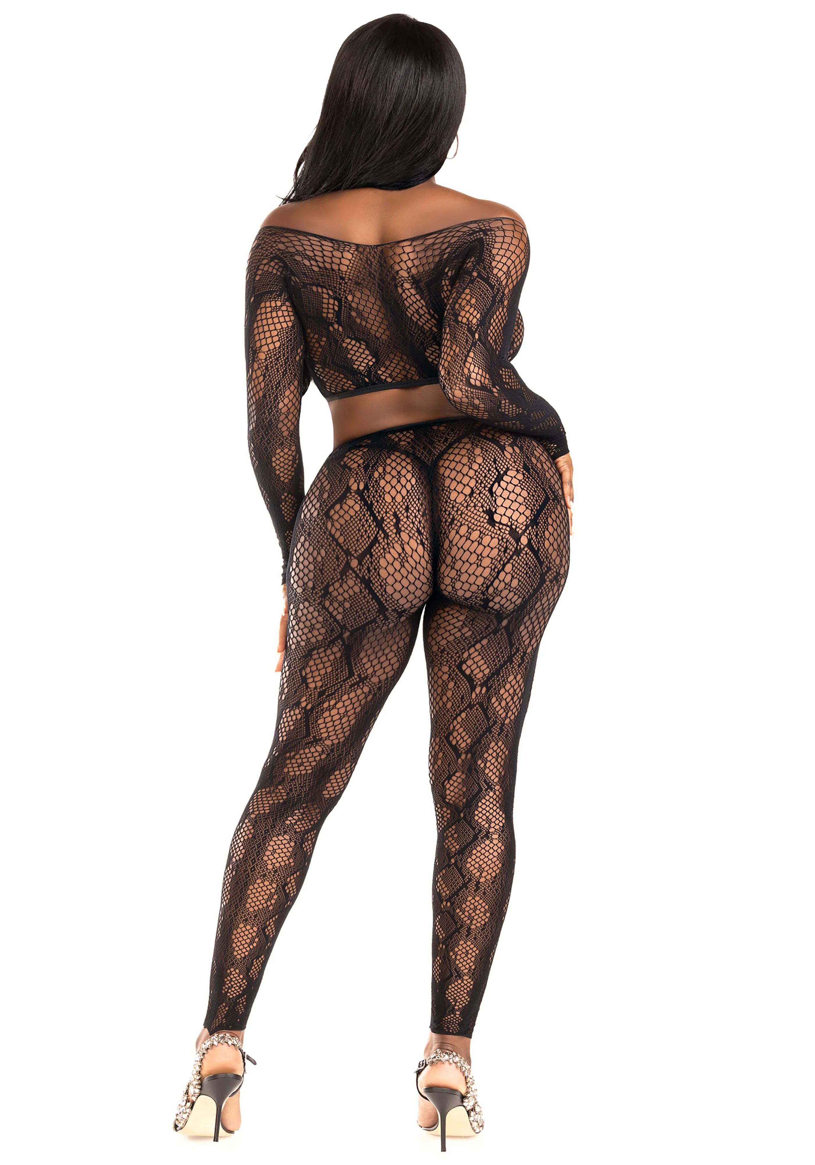 Python Crop Top & Footless Tights - Image 4