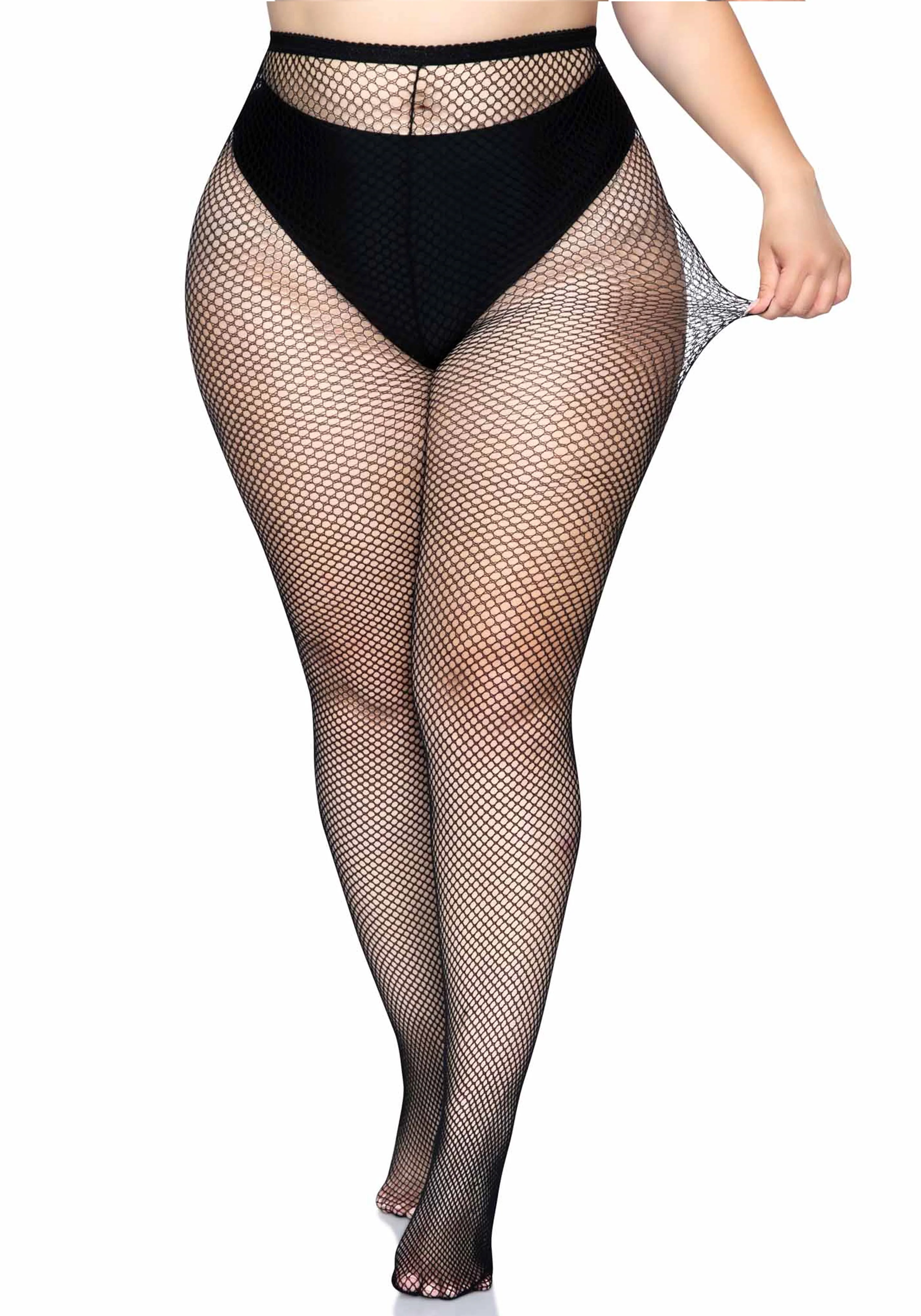 Plus Fishnet Pantyhose - Image 3