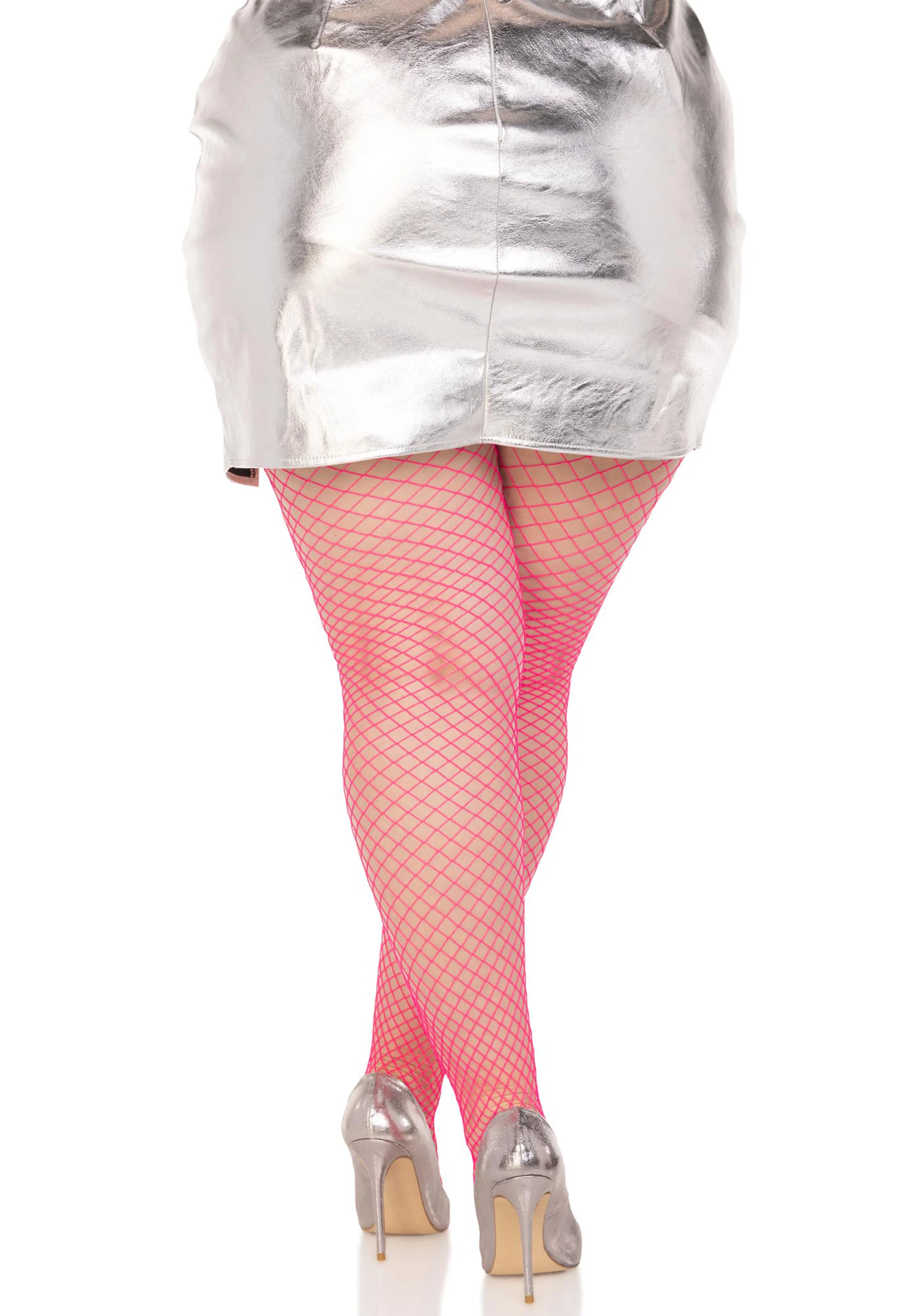 Plus Elastane Industrial Fishnet Pantyhose - Image 10