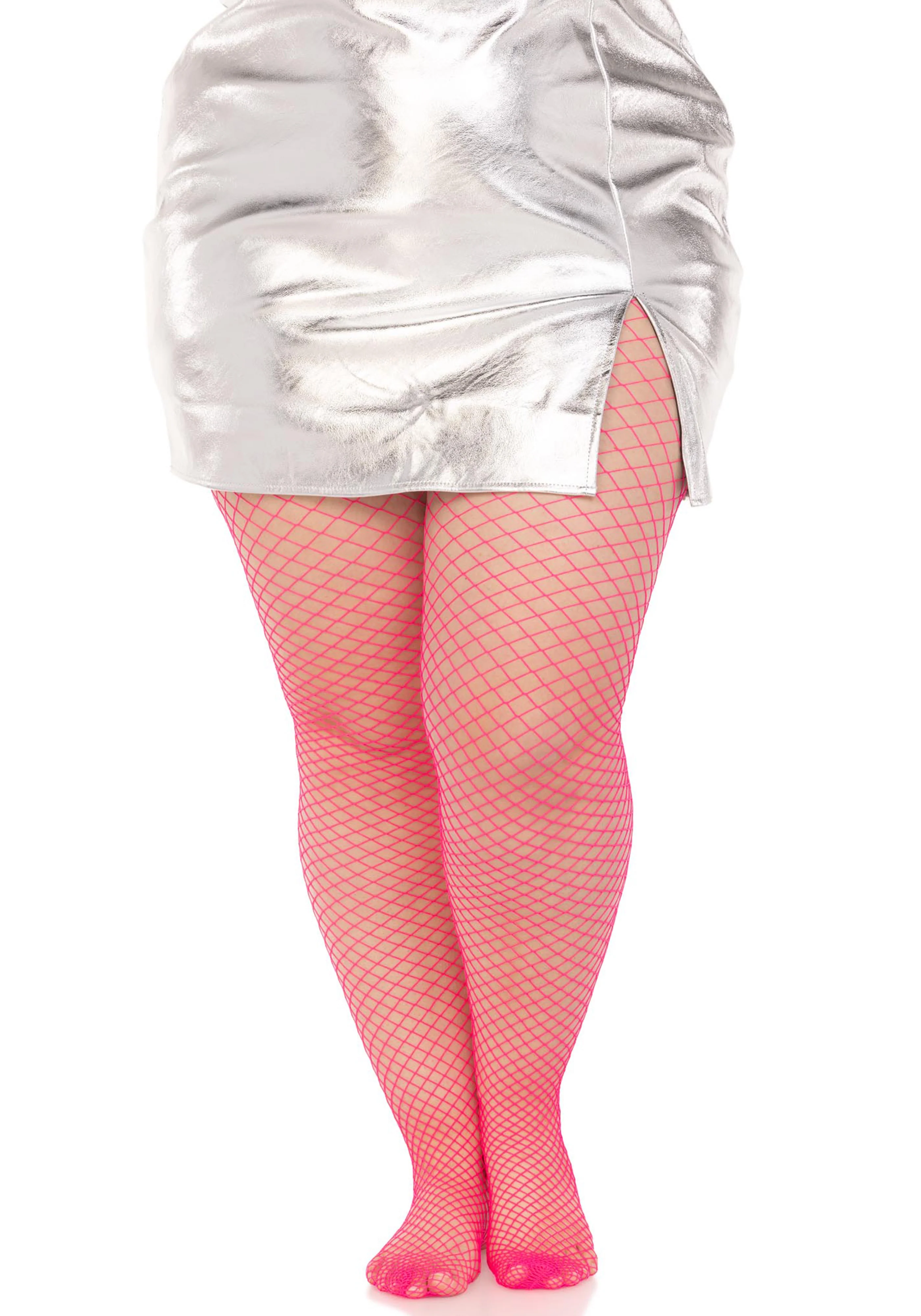 Plus Elastane Industrial Fishnet Pantyhose - Image 11