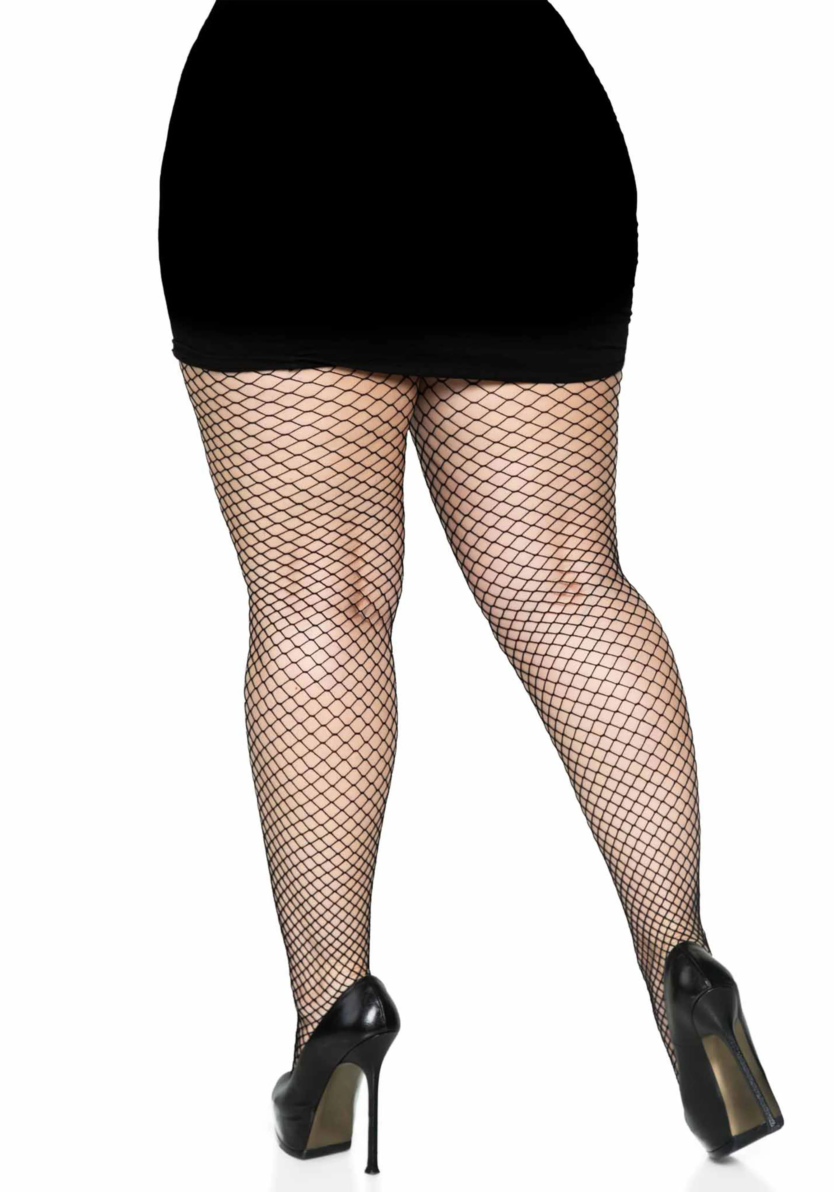 Plus Elastane Industrial Fishnet Pantyhose - Image 3