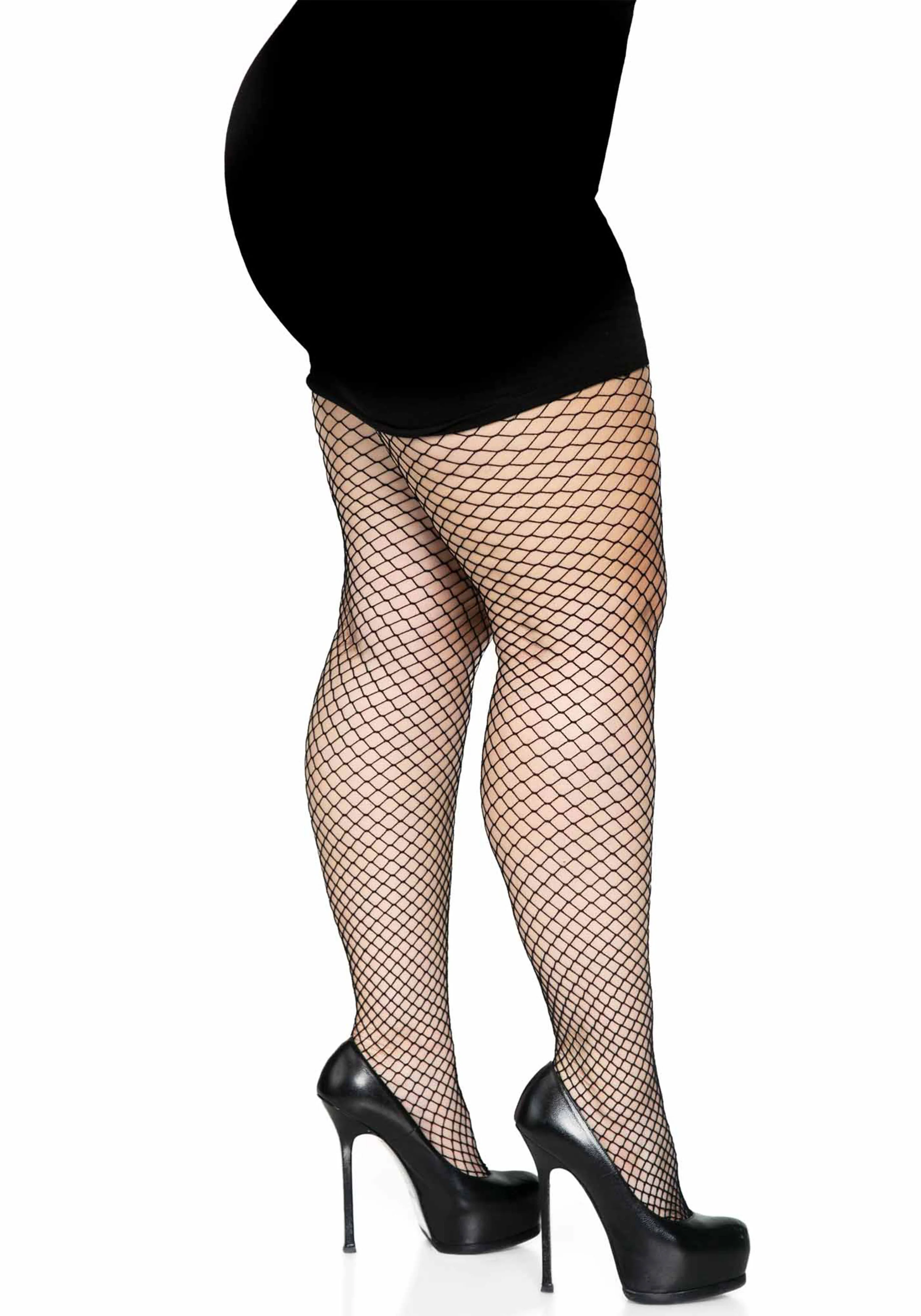 Plus Elastane Industrial Fishnet Pantyhose - Image 7