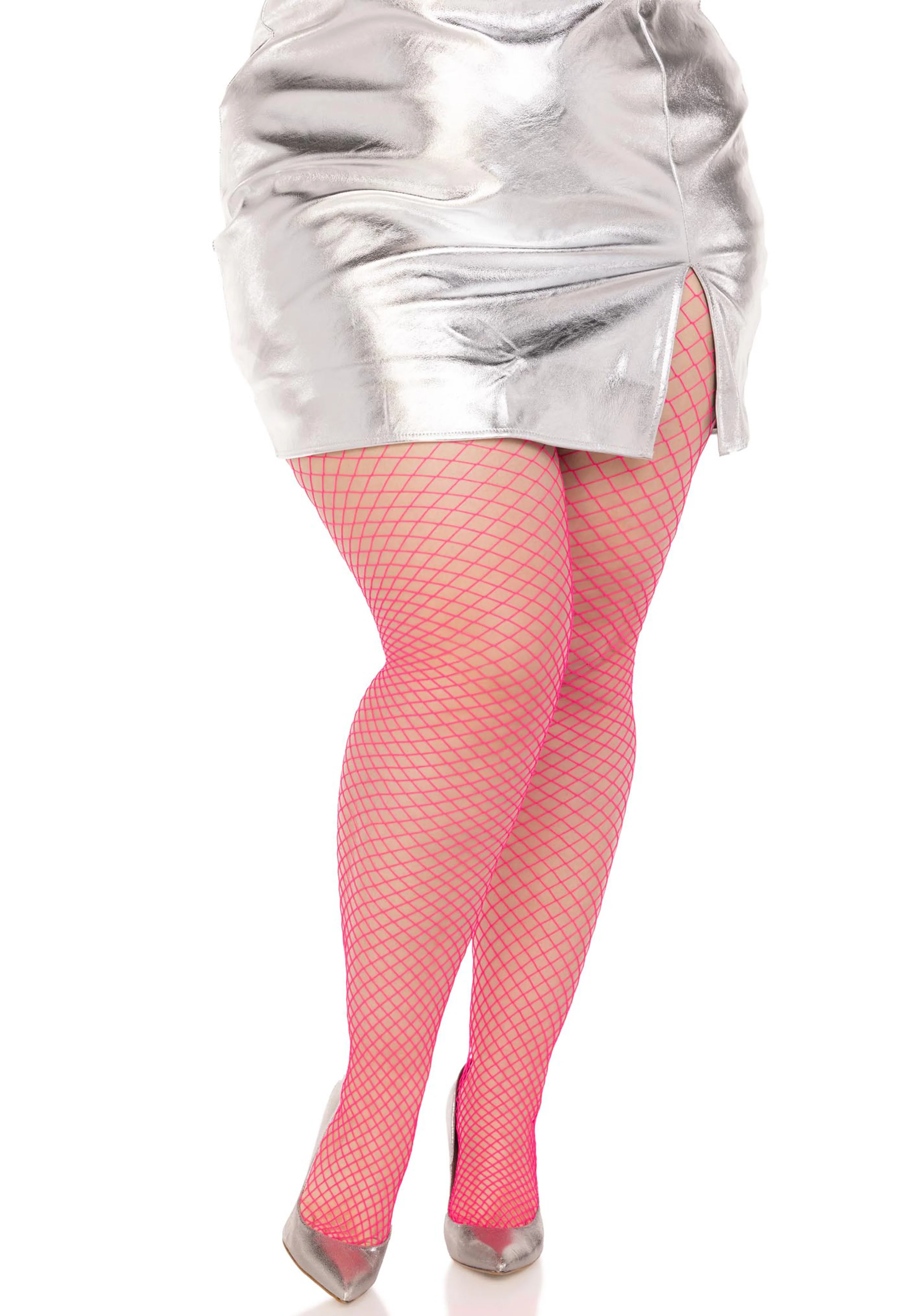 Plus Elastane Industrial Fishnet Pantyhose - Image 8
