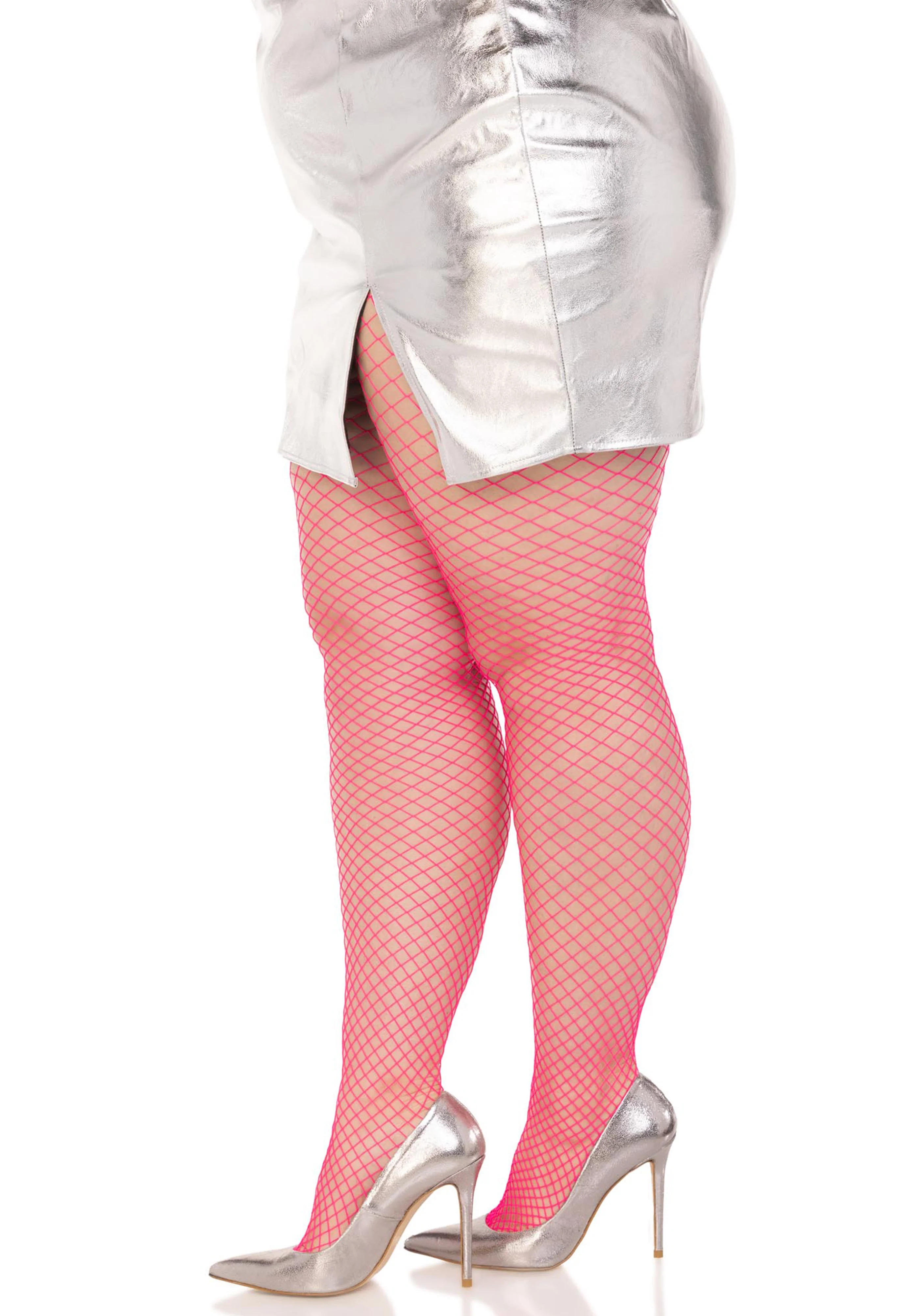 Plus Elastane Industrial Fishnet Pantyhose - Image 9