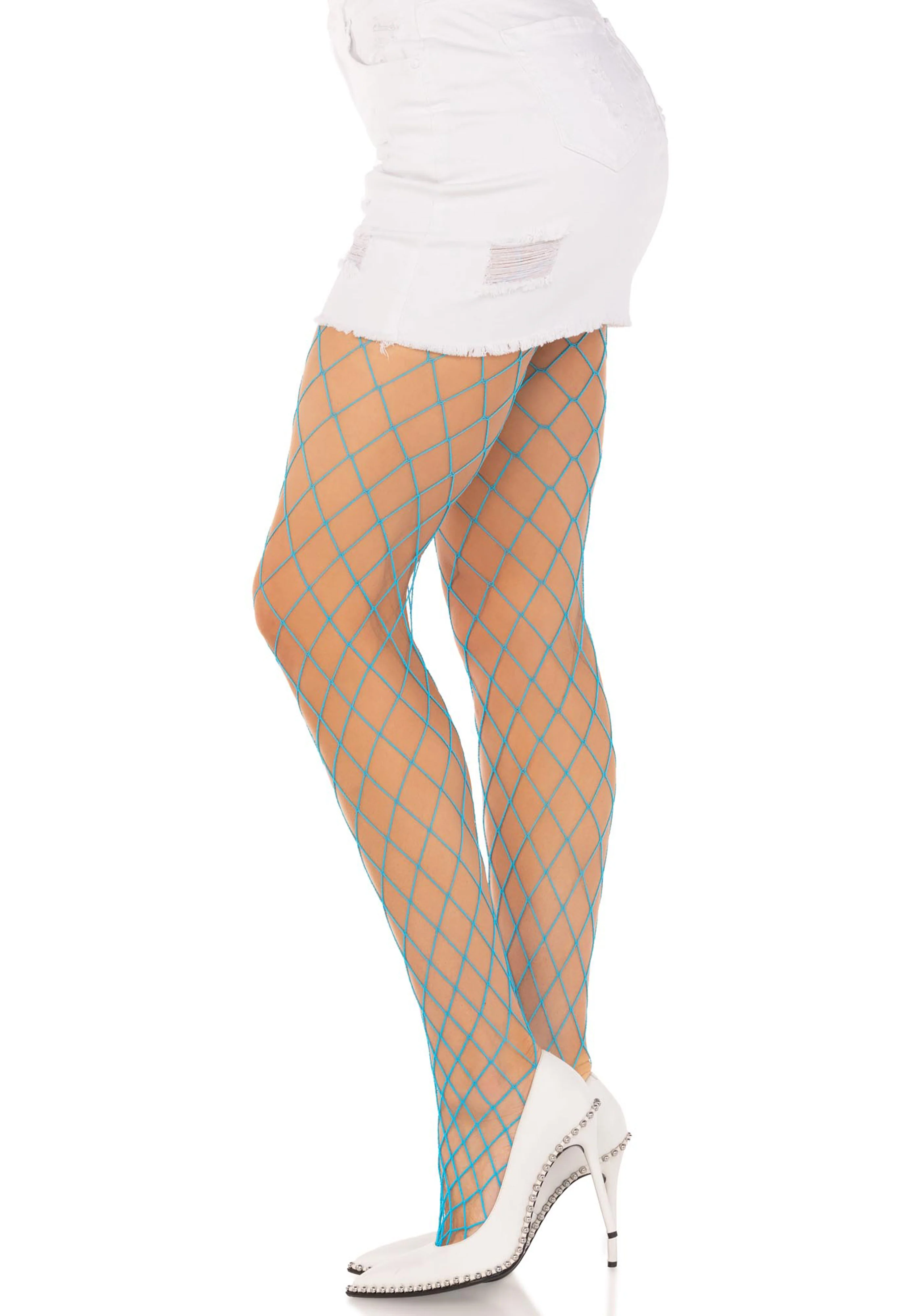 Elastane Diamond Fishnet Pantyhose - Image 21