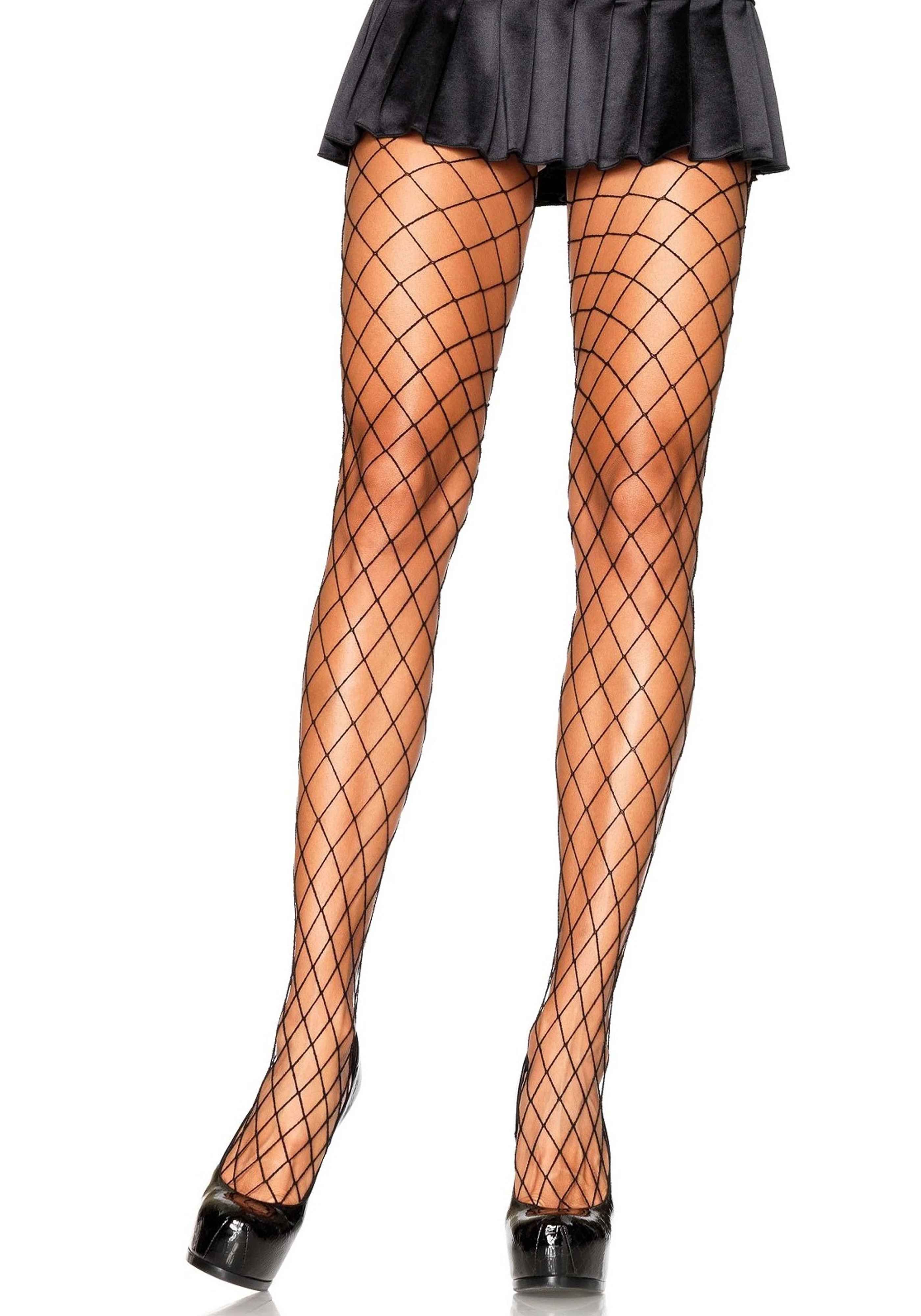 Elastane Diamond Fishnet Pantyhose - Image 7