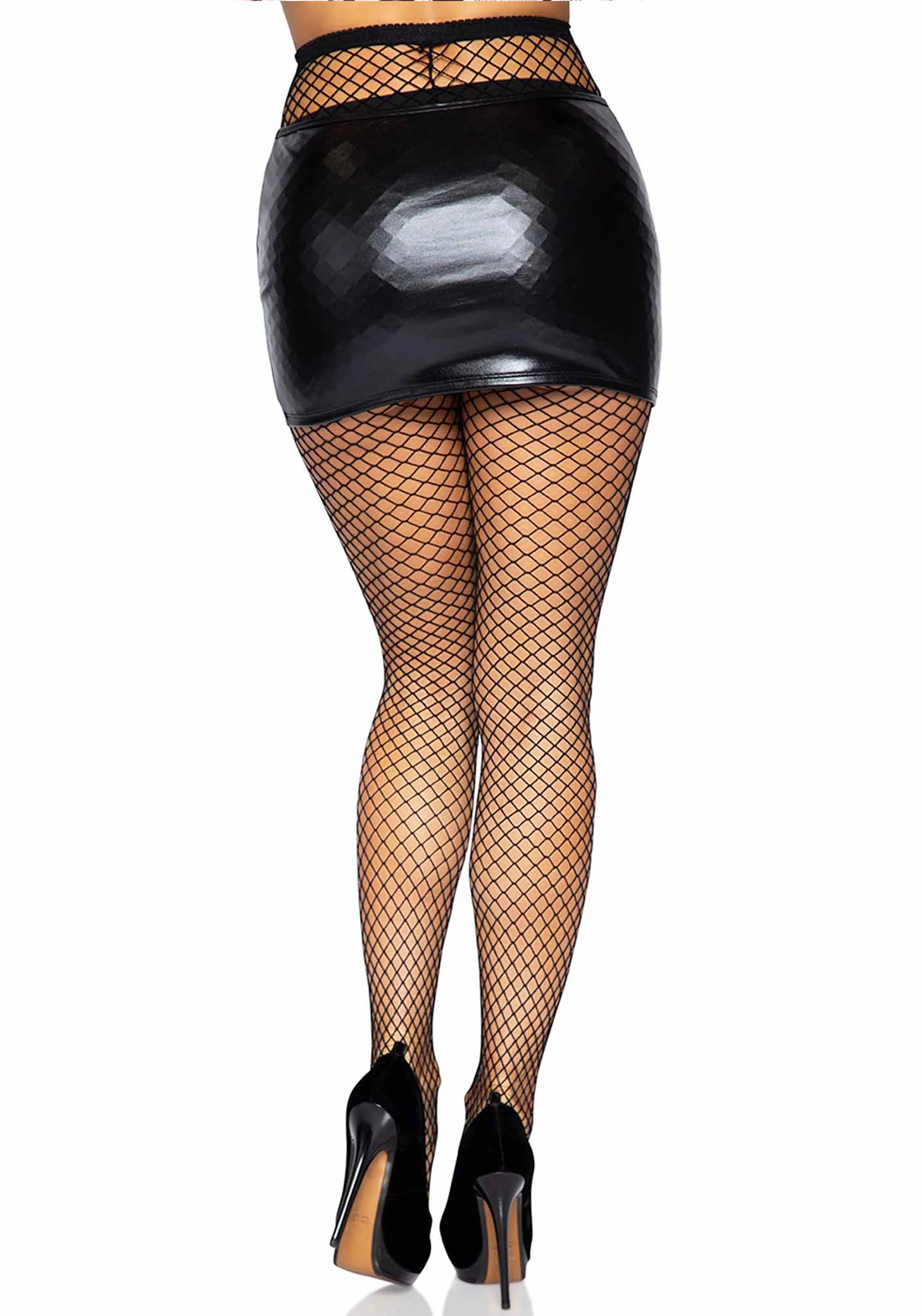 Elastane Fishnet Pantyhose - Image 2