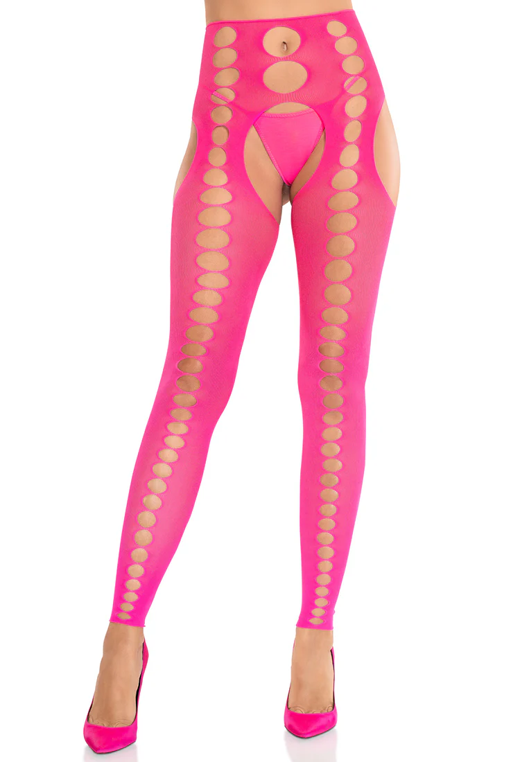 Seamless Opaque Footless Suspender Hose - Image 4