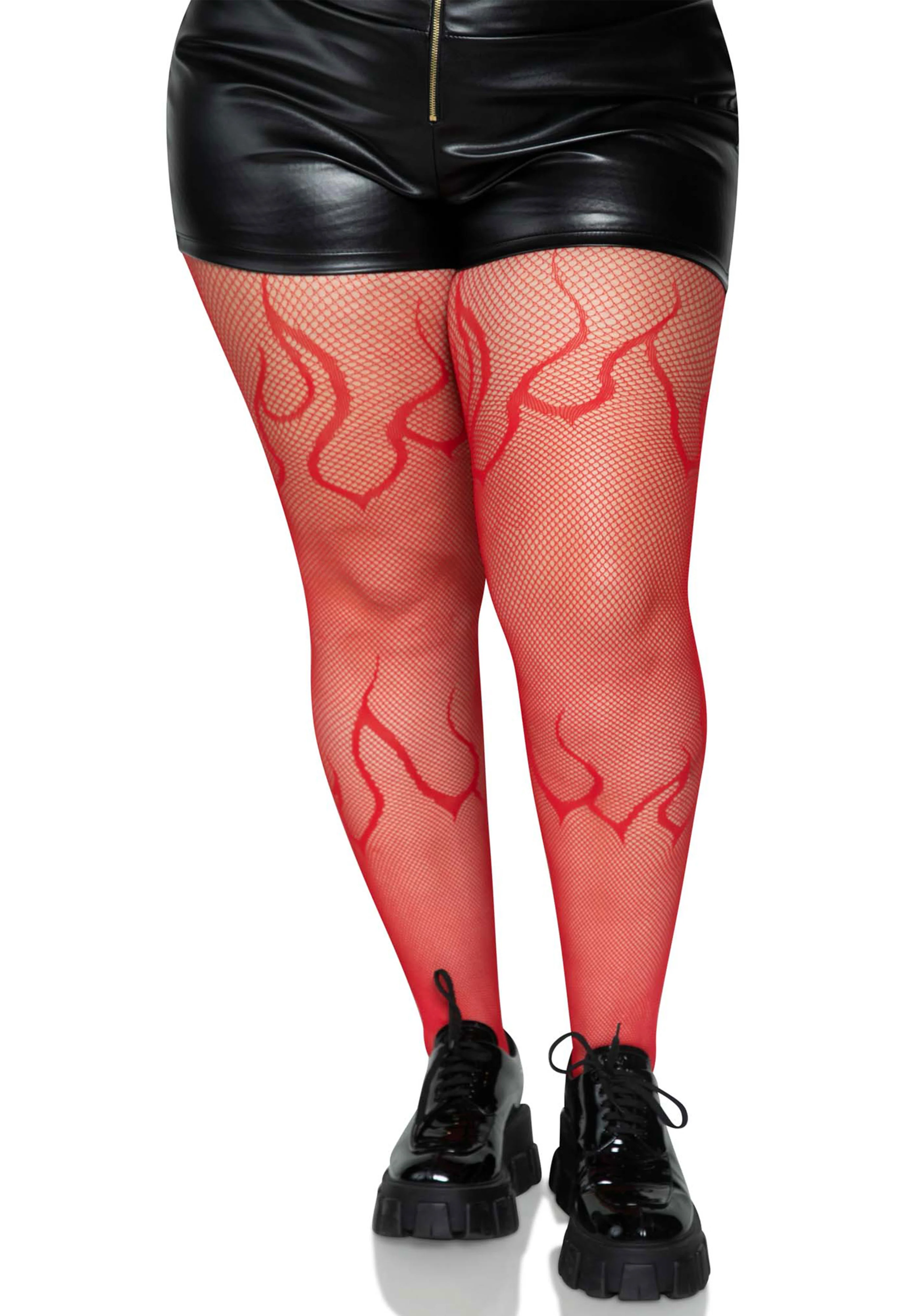 Plus Flame Net Pantyhose - Image 14