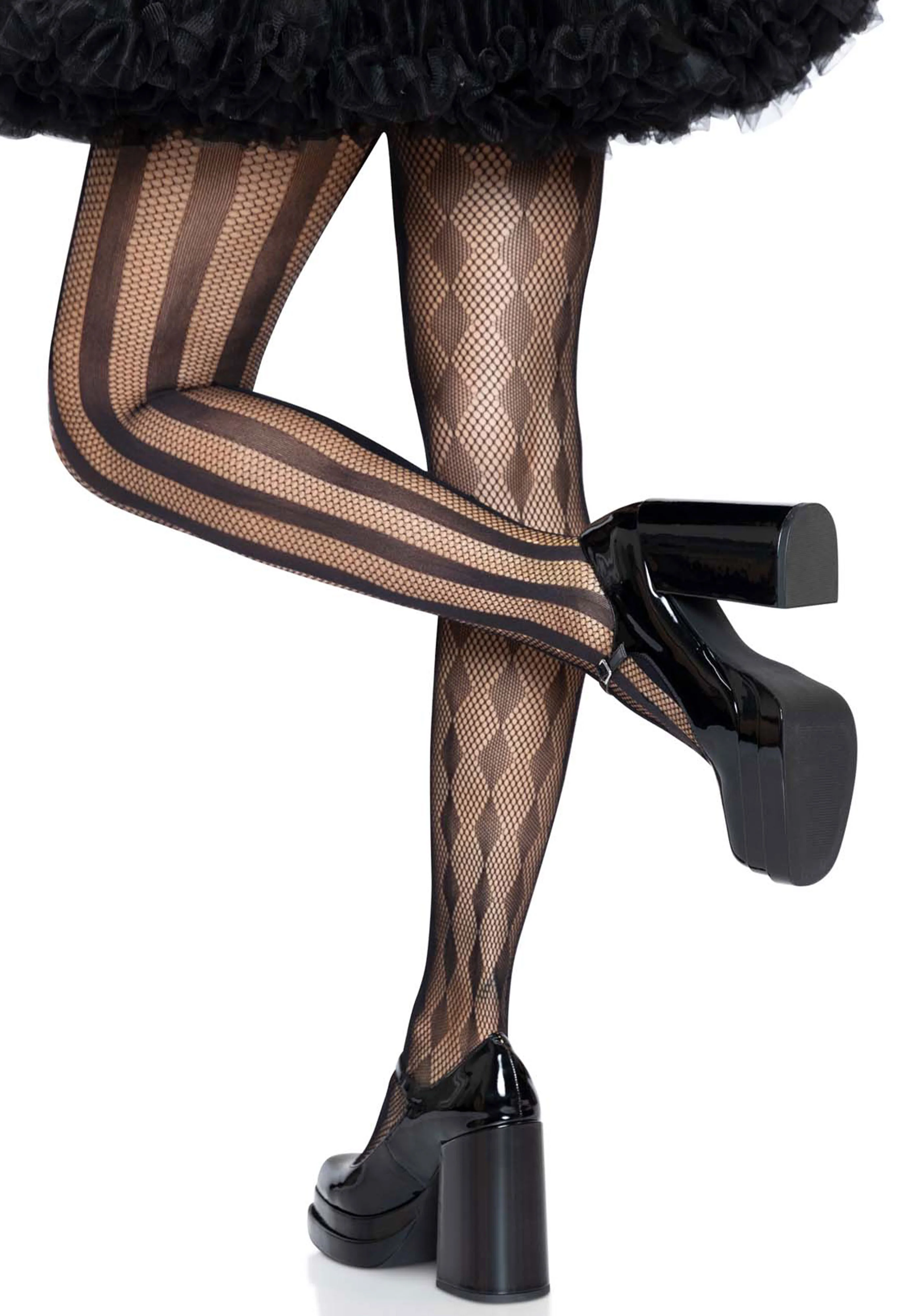 Harlequin Net Pantyhose - Image 2
