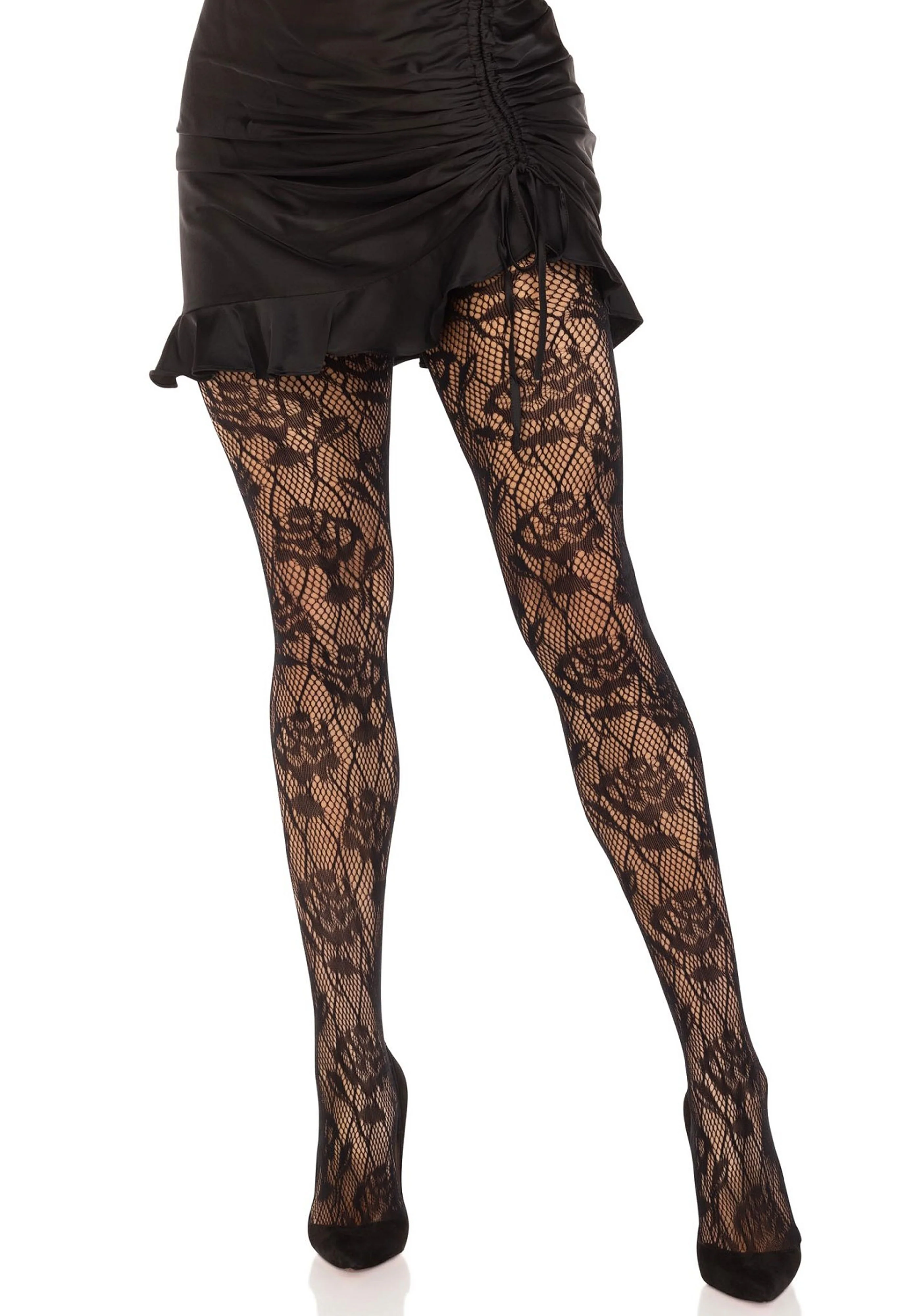 Wild Rose Net Pantyhose - Image 4