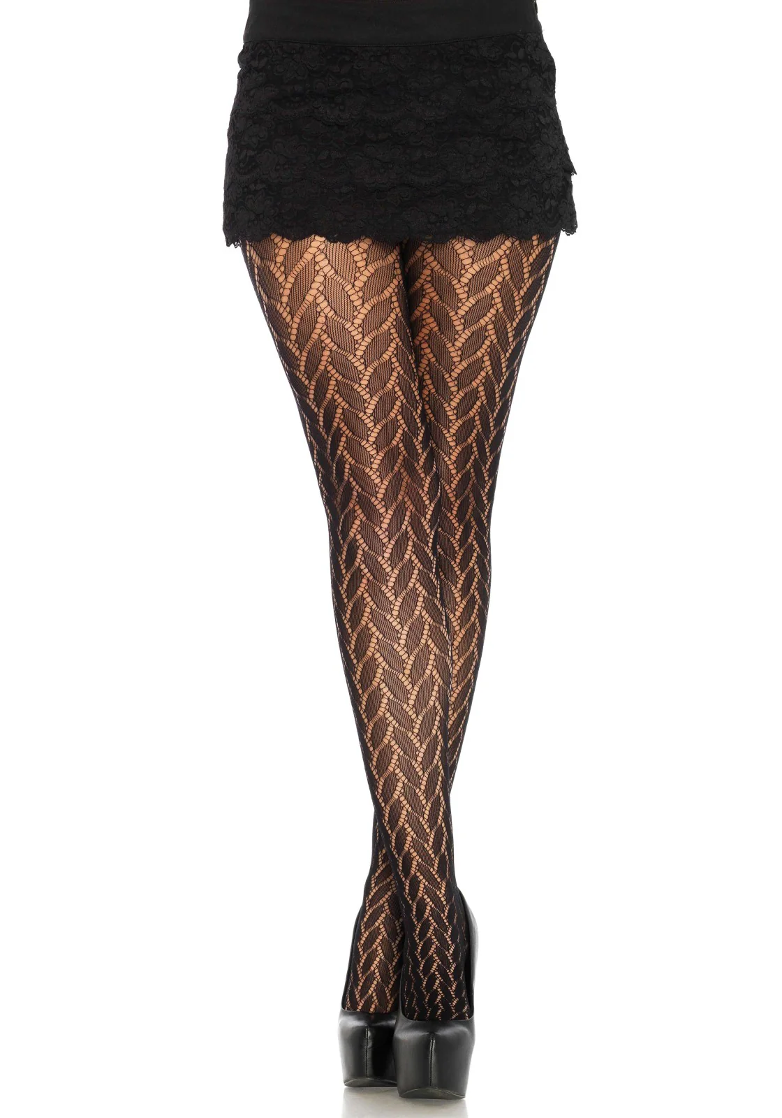Plaited Lace Pantyhose - Image 2