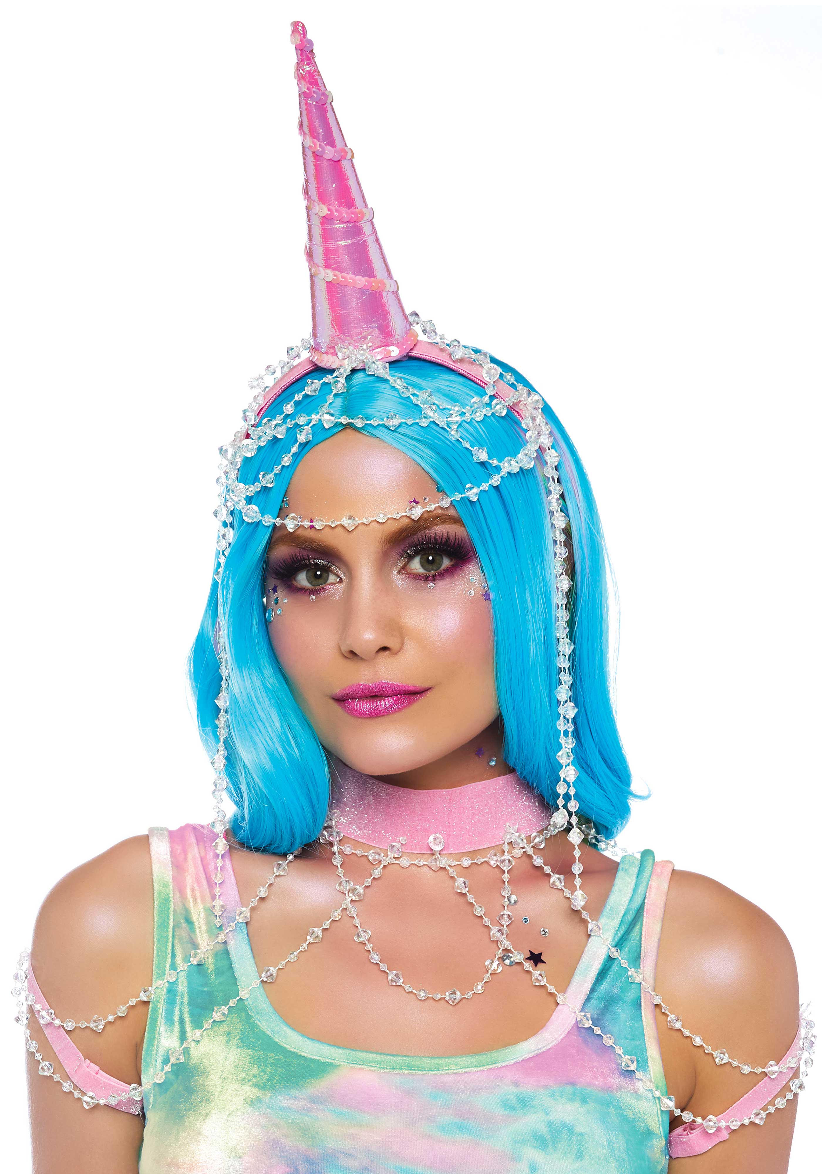 Showgirl Unicorn headband and Collar