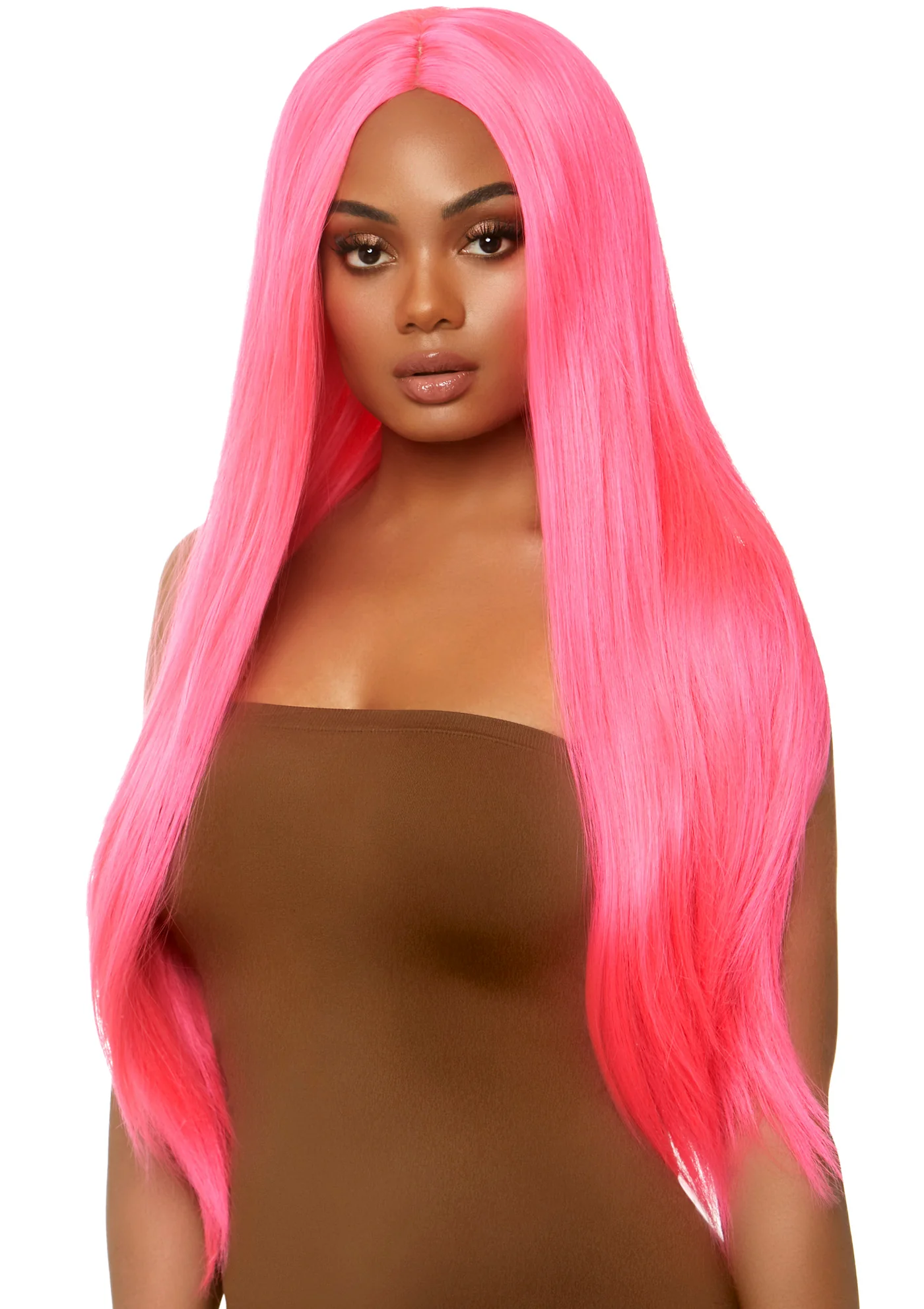 Long Straight Center Part Wig - Image 2
