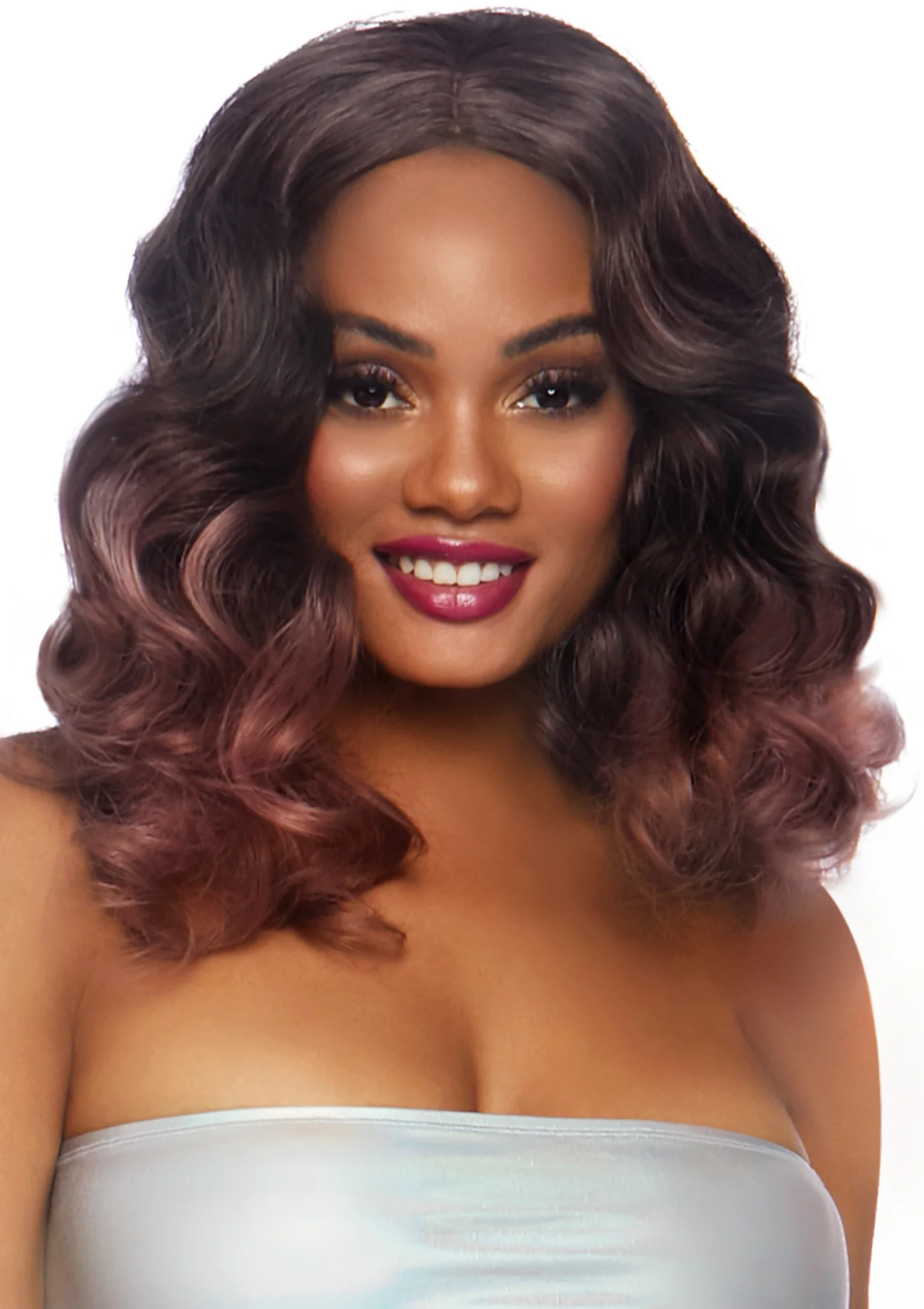 Curly Ombre Long Bob Wig - Image 8