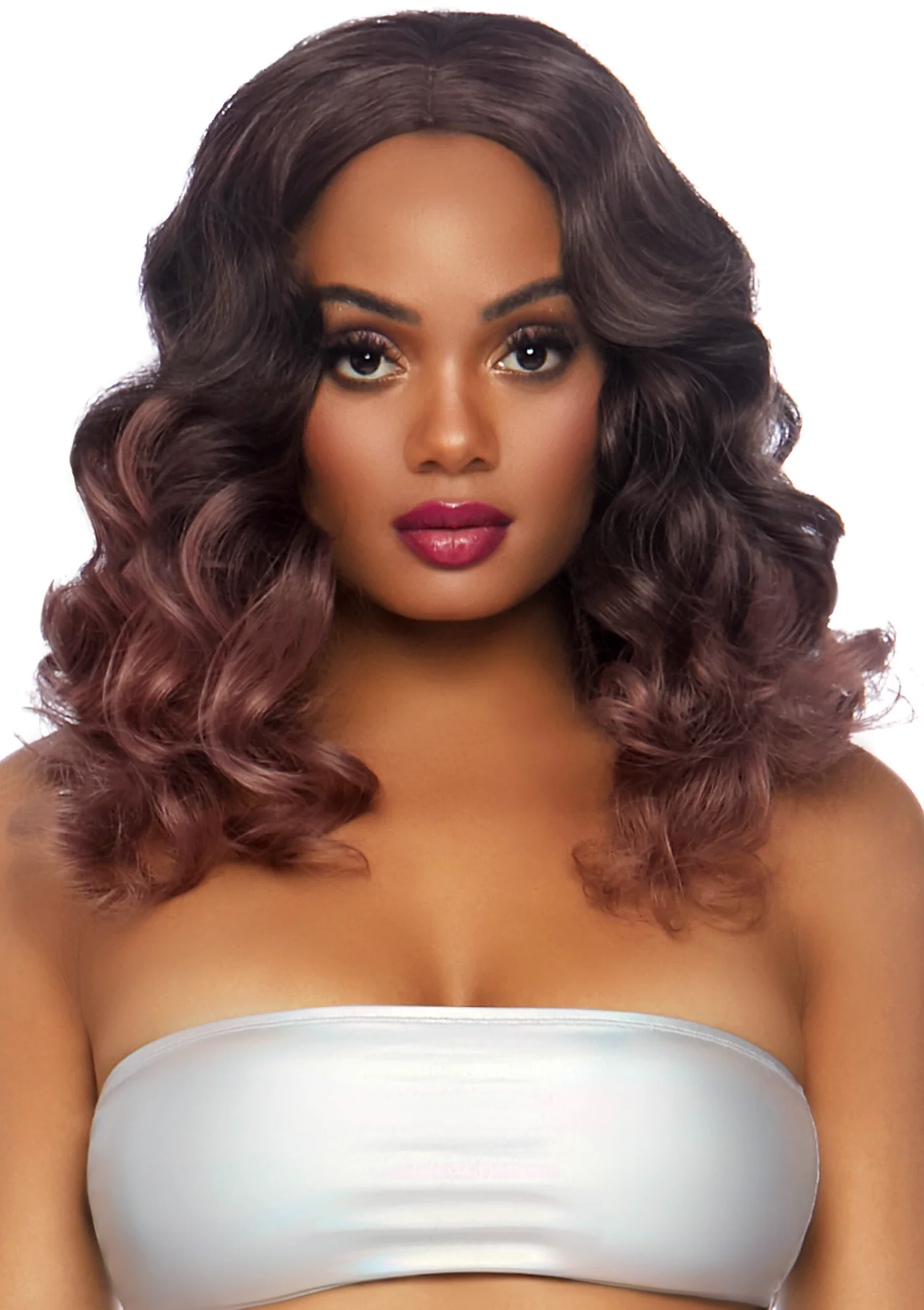 Curly Ombre Long Bob Wig - Image 9