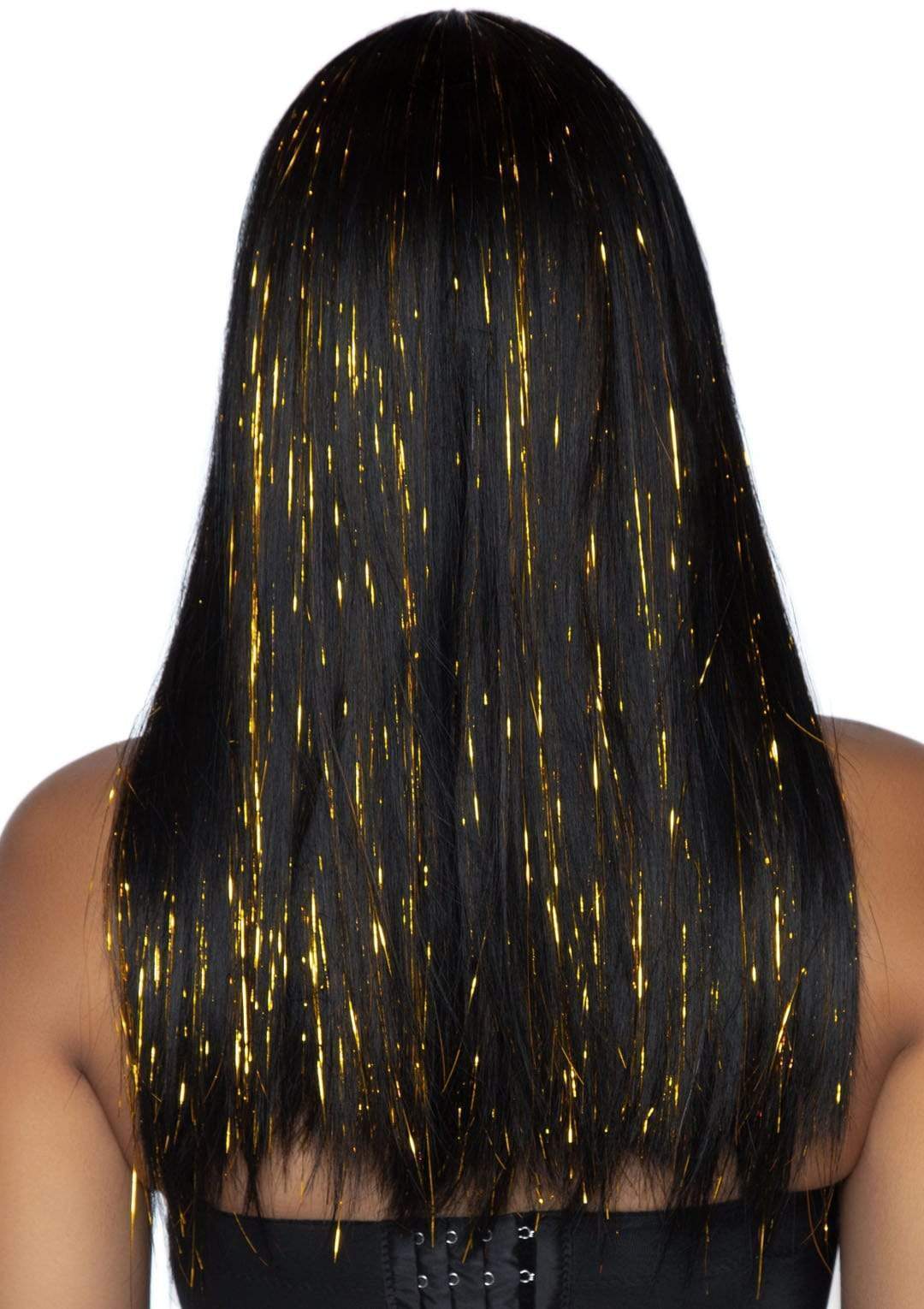 Long Bang Wig with Tinsel - Image 2