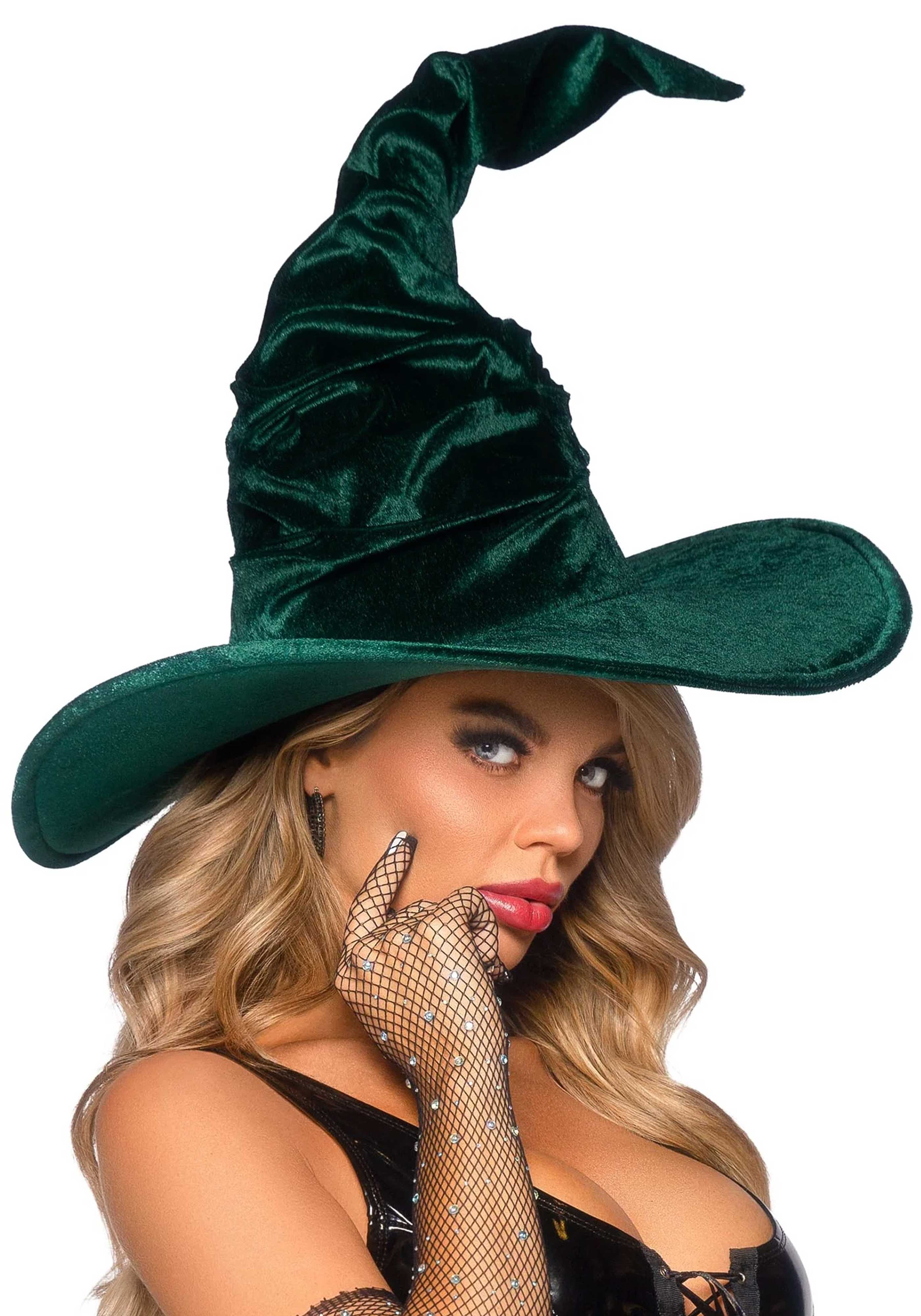Velvet Ruched Witch Hat - Image 8