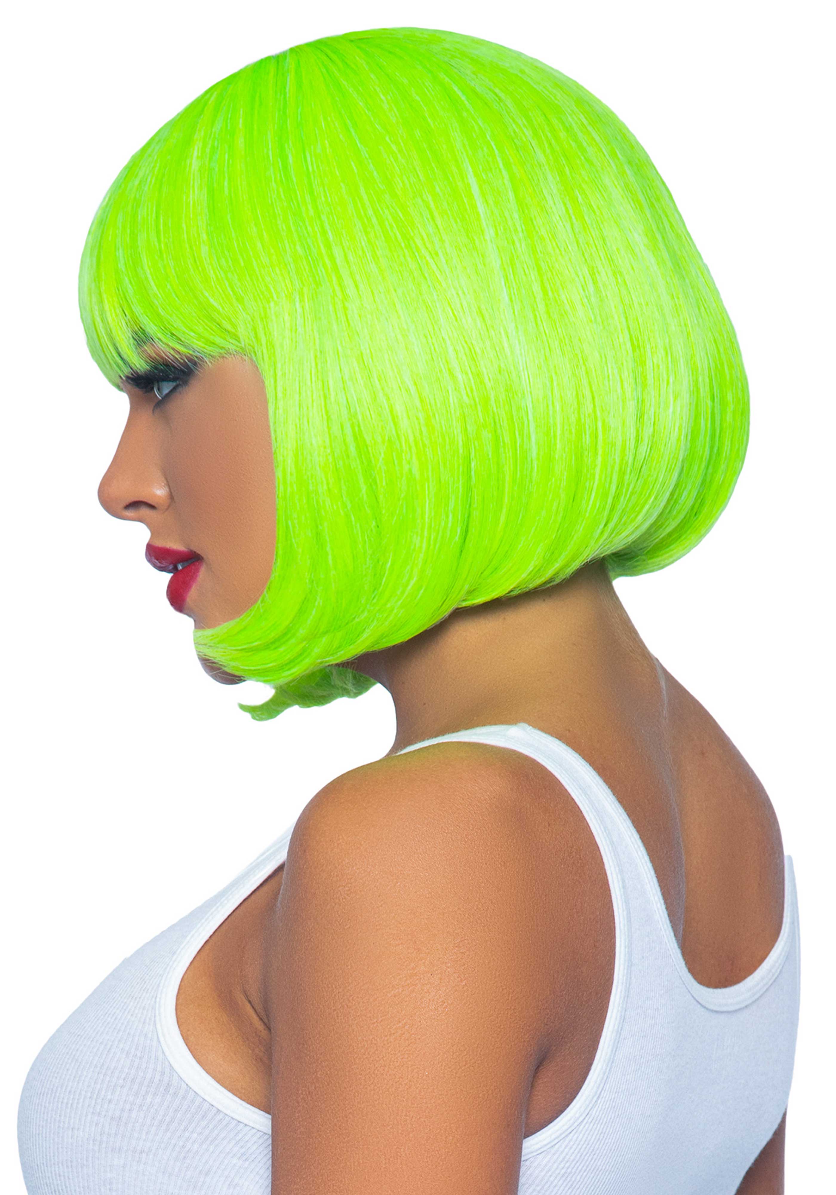 Neon Short Bob Wig - Image 3