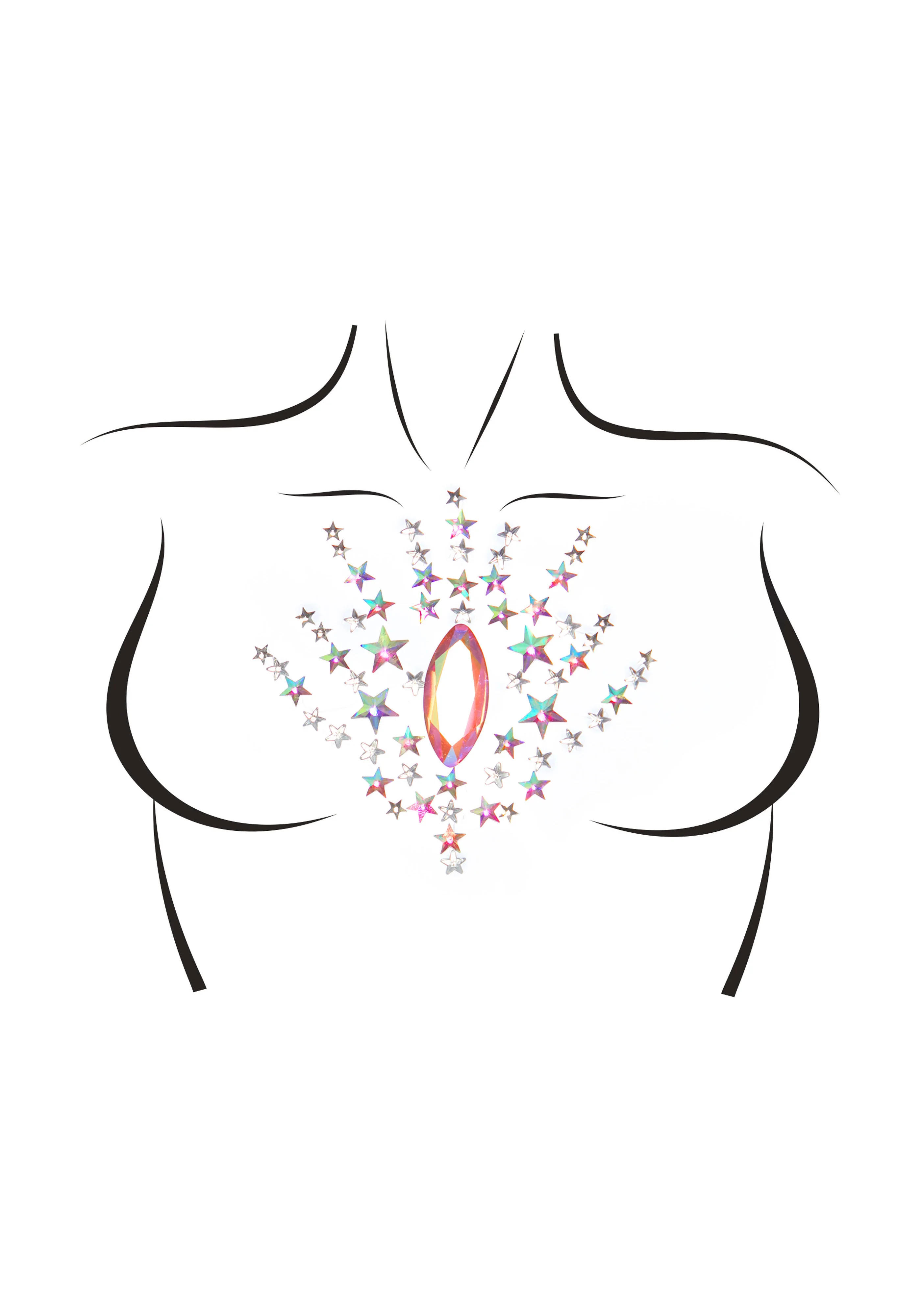 Juniper Adhesive Body Jewels Sticker