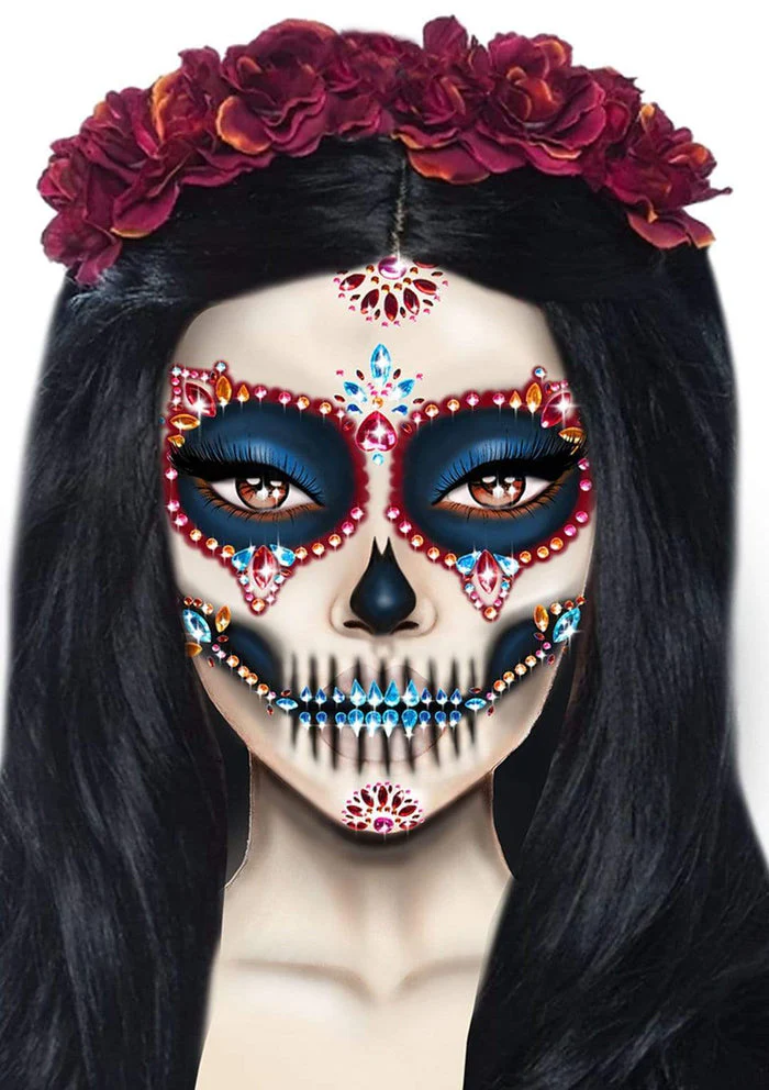 Dotd Adhesive Face Jewels Sticker - Image 4