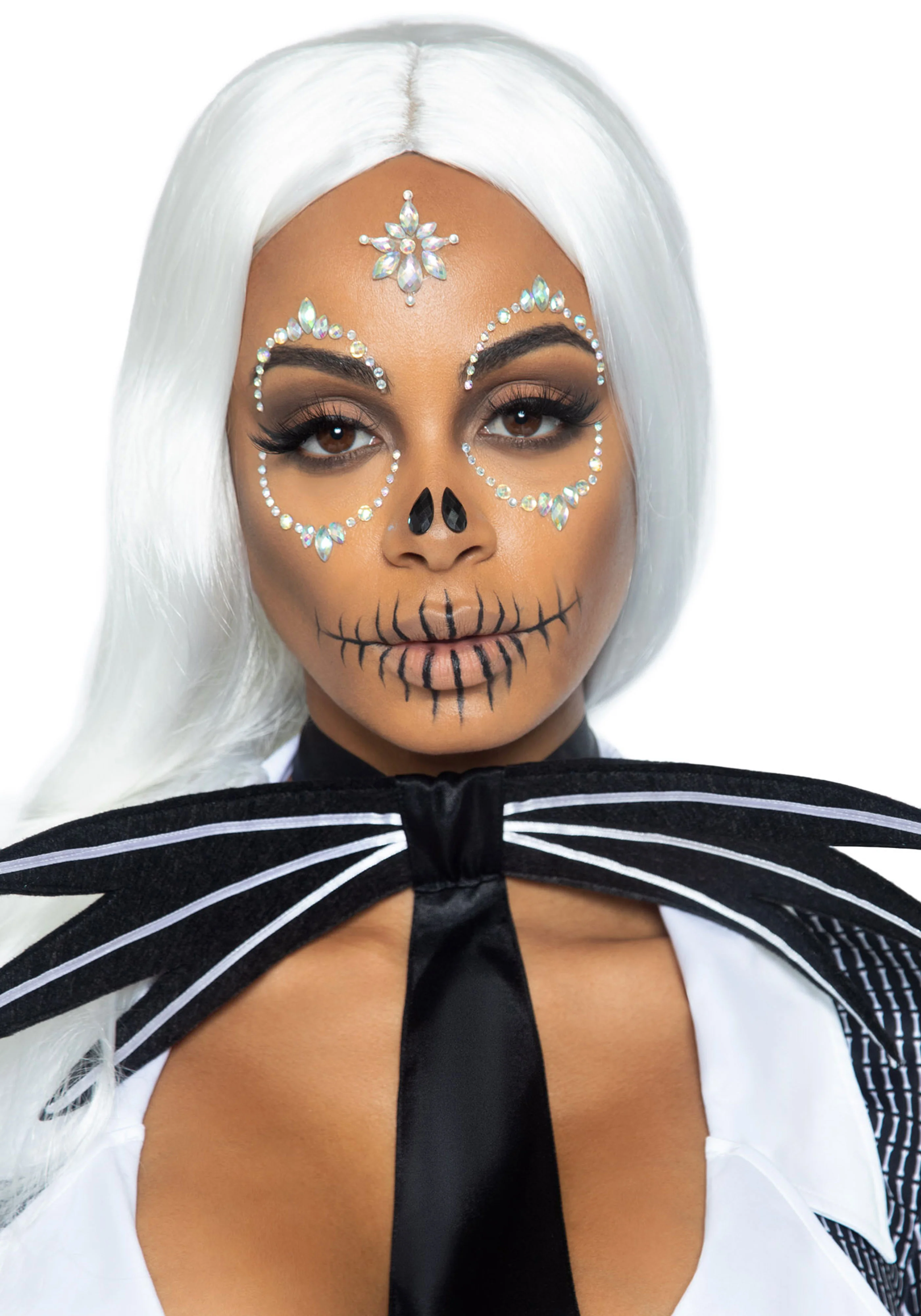 Skeleton Adhesive Face and Chest Jewel - Image 3