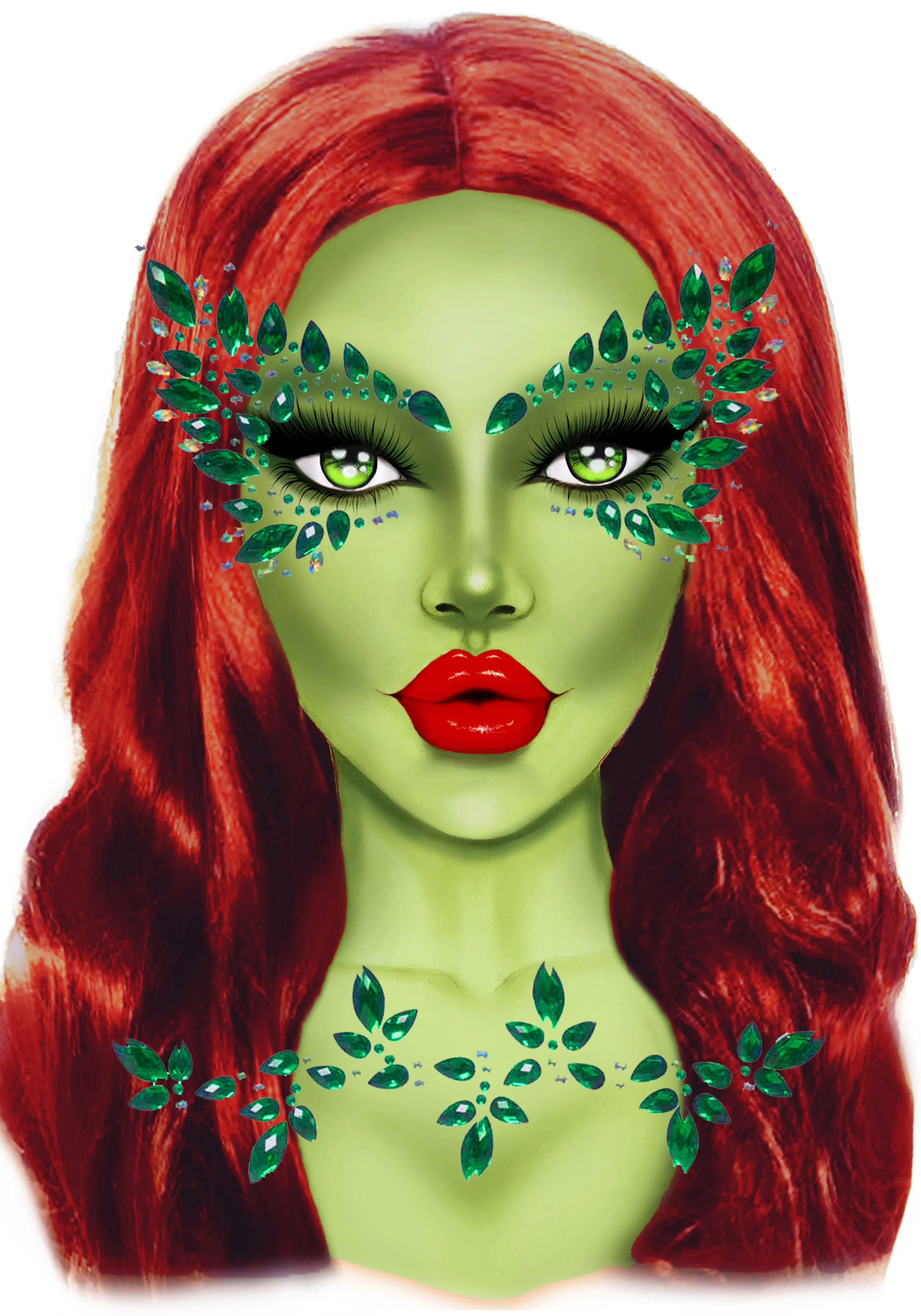 Poison Adhesive Face Jewels Sticker
