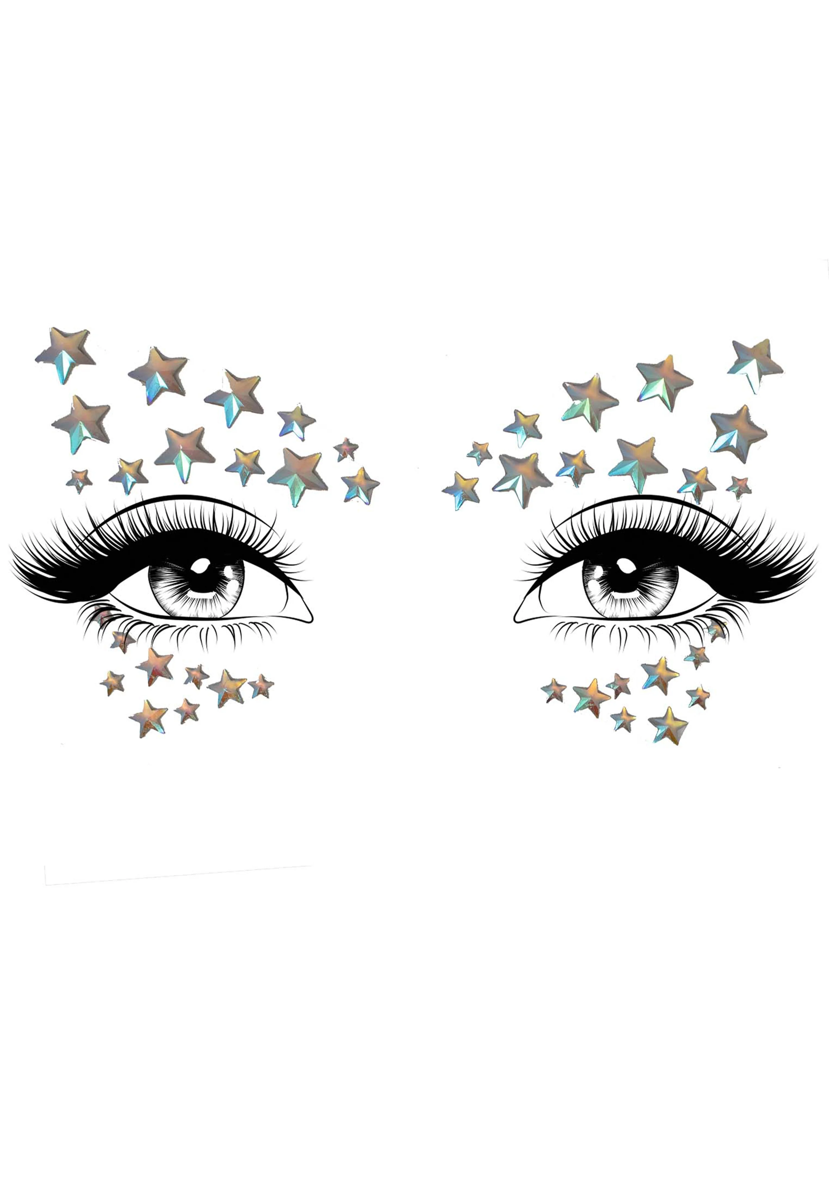 Celeste Glow In The Dark Face Jewels - Image 2