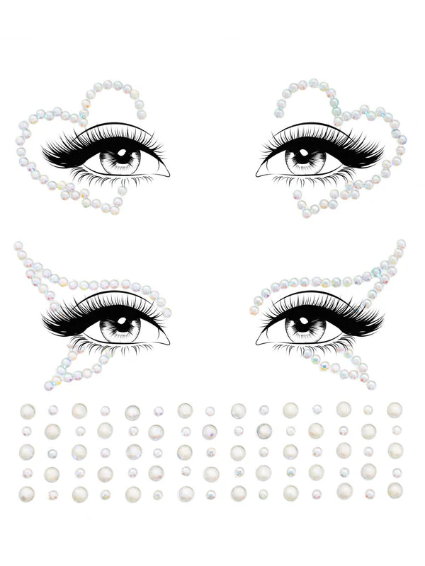 Ayla Adhesive Glow In The Dark Face Jewel