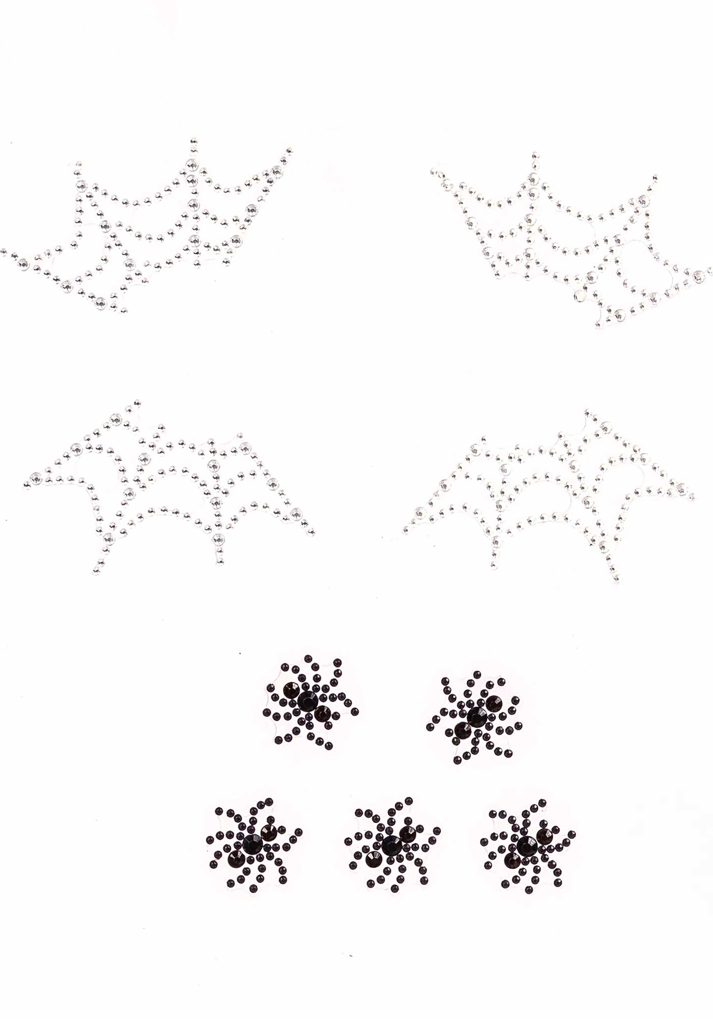 Spider Web Face Jewels Sticker - Image 2